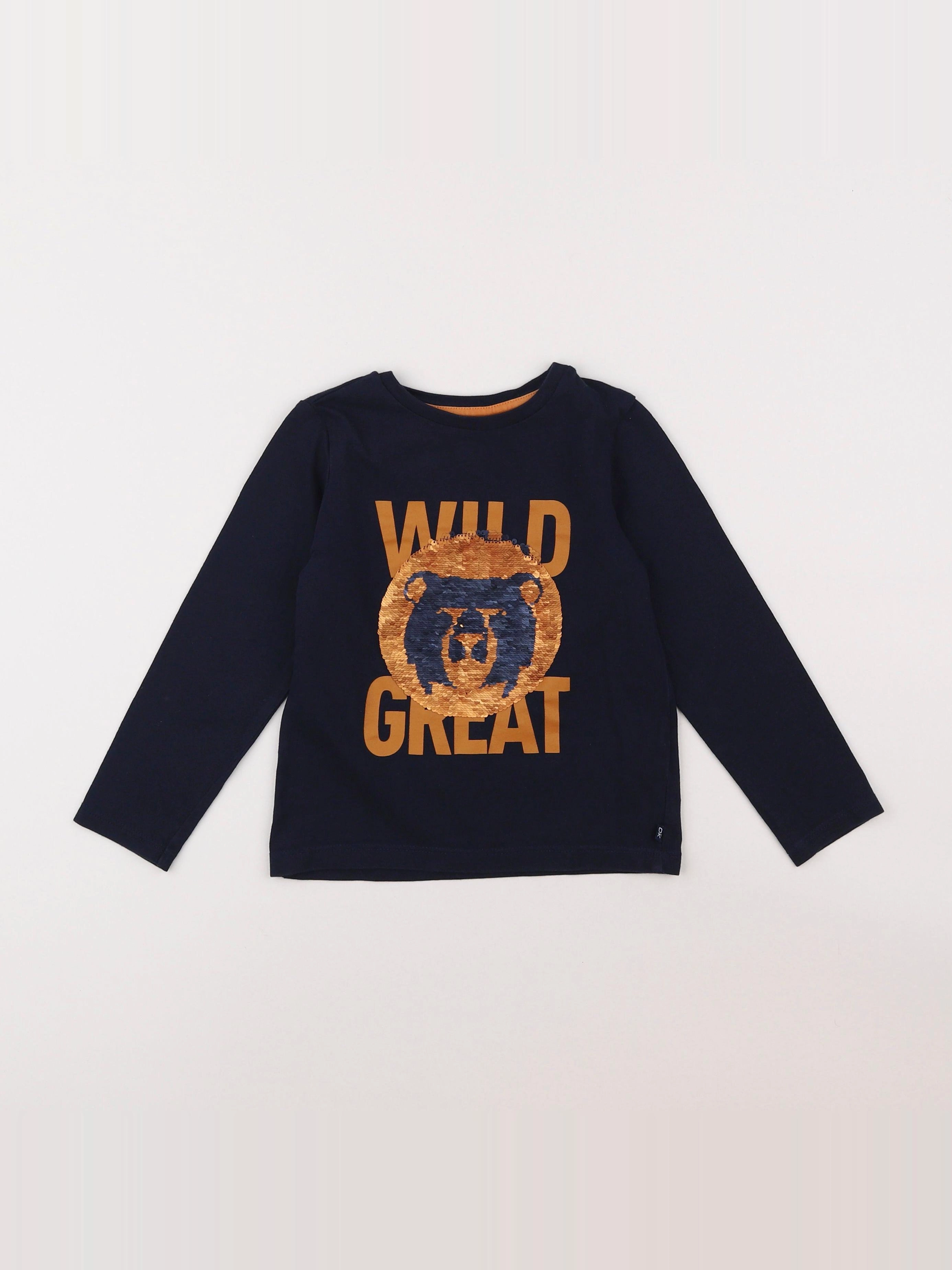 Okaidi - tee-shirt bleu - 3 ans