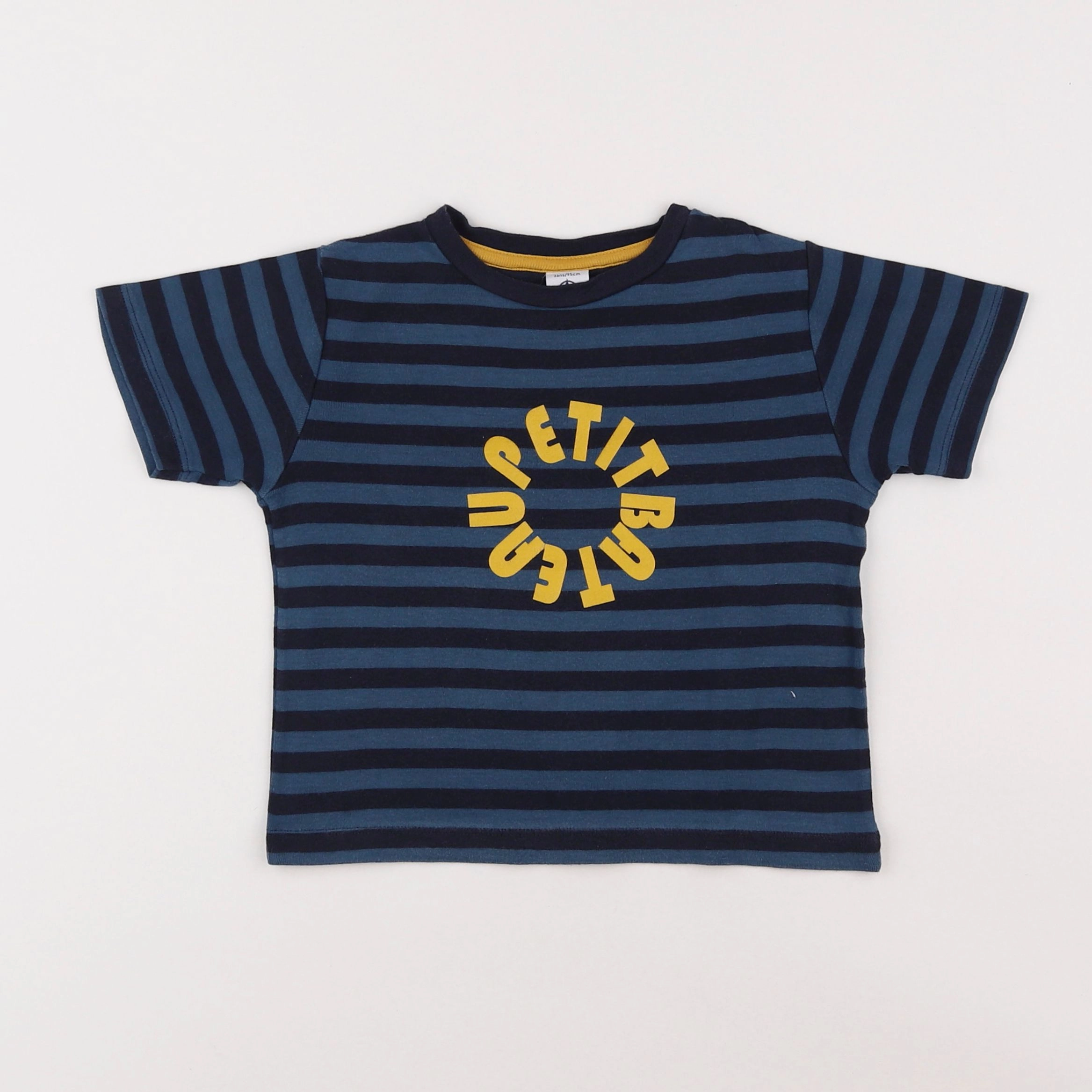 Petit Bateau - tee-shirt bleu - 3 ans