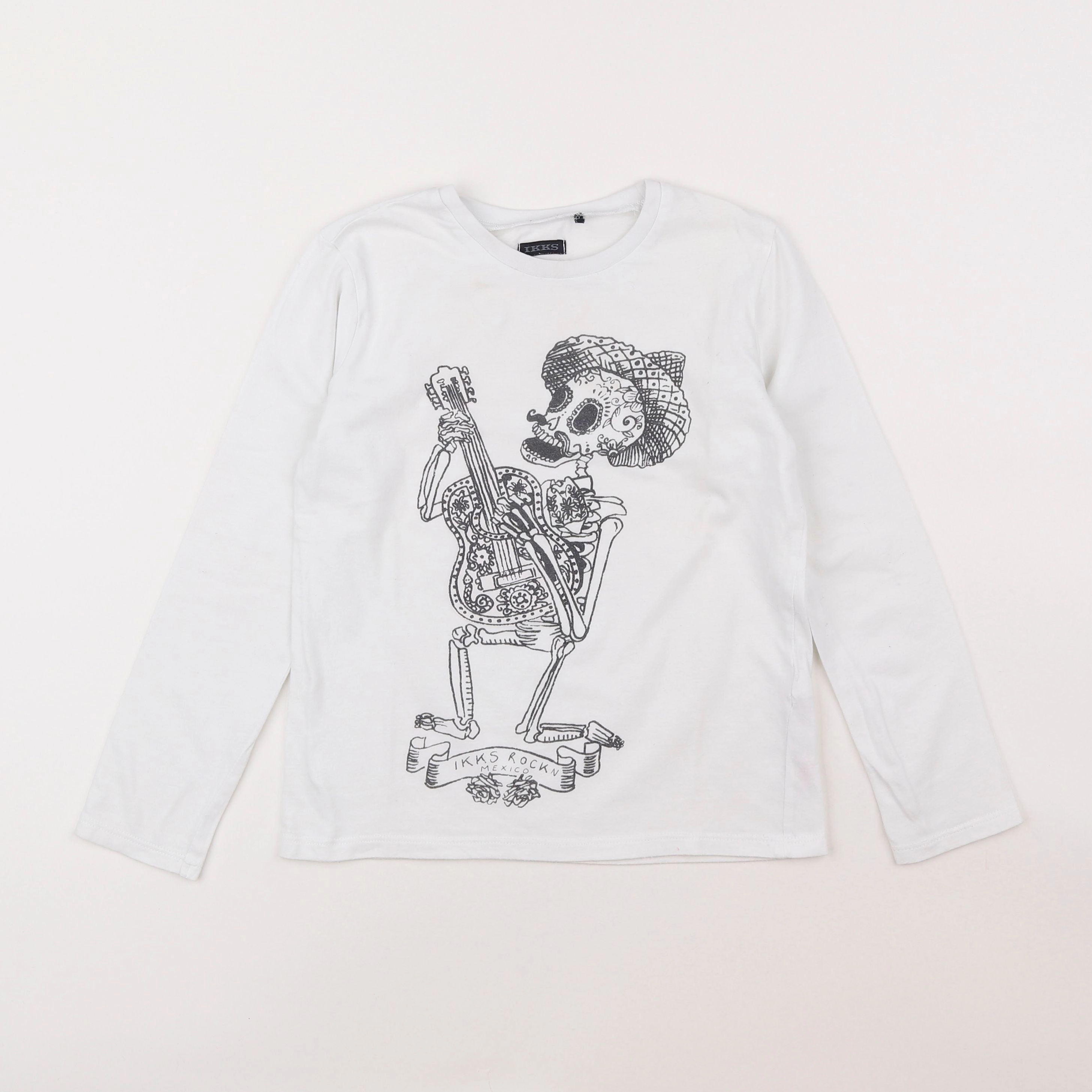 IKKS - tee-shirt blanc - 8 ans