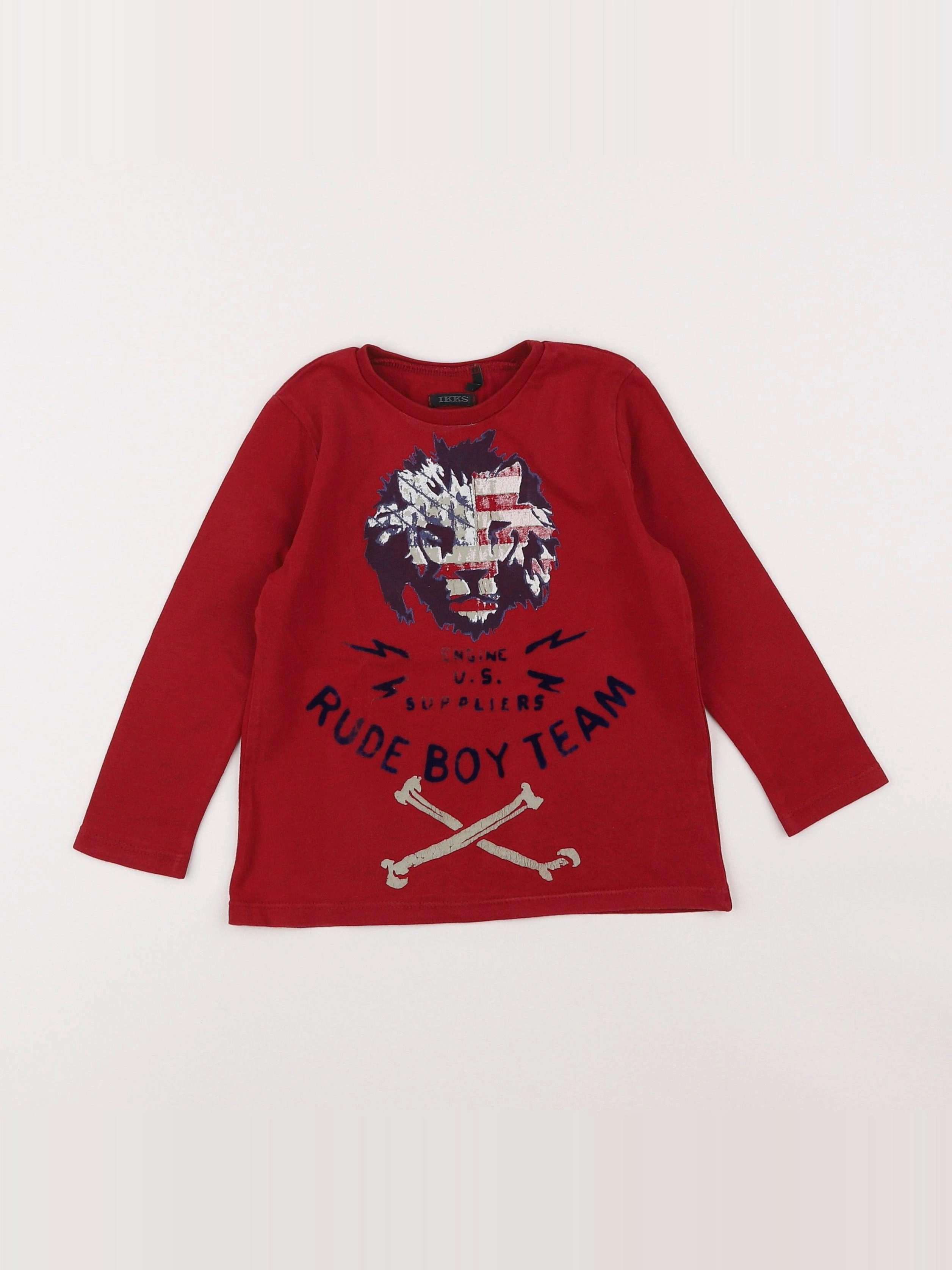 IKKS - tee-shirt rouge - 3 ans