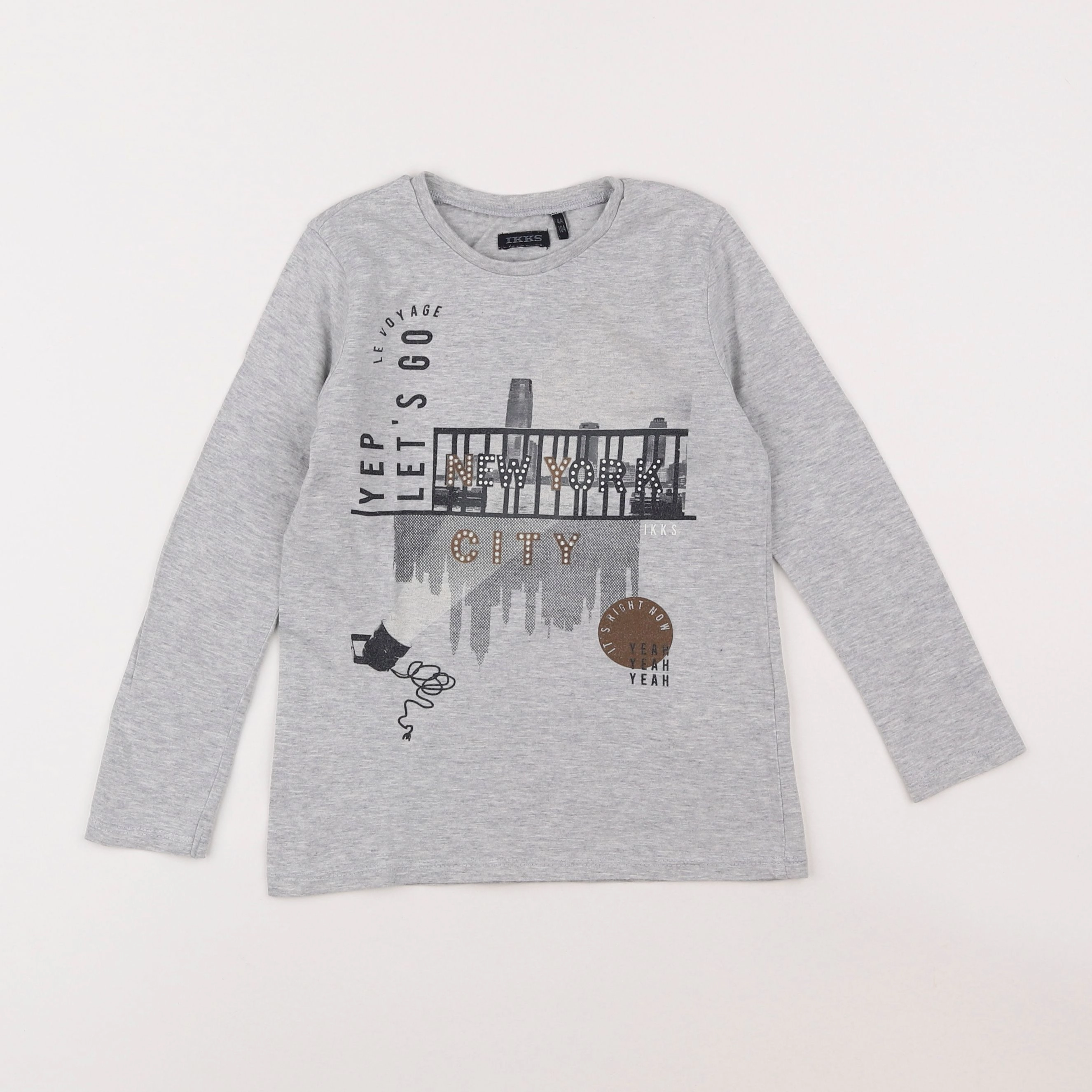 IKKS - tee-shirt gris - 4 ans