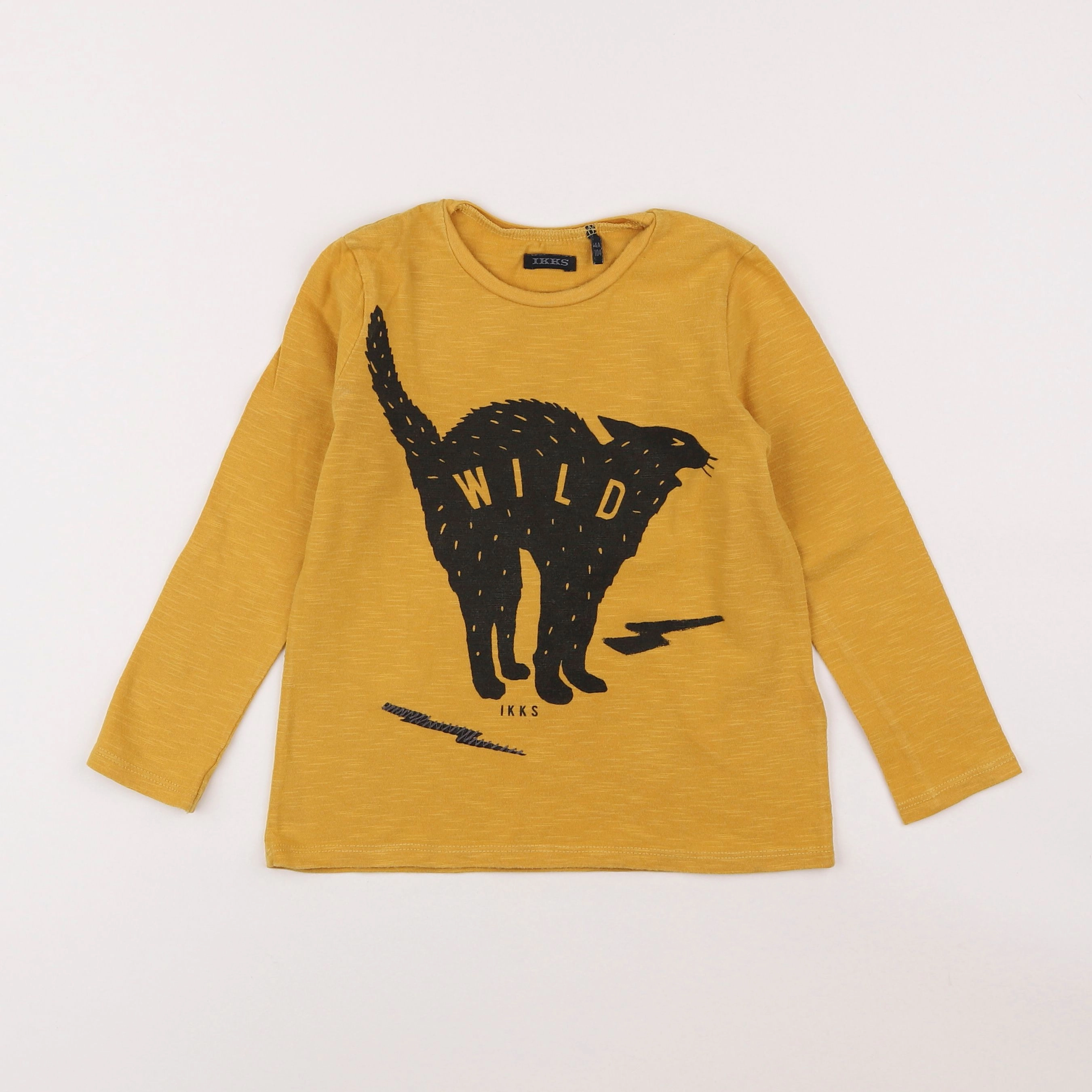 IKKS - tee-shirt jaune - 4 ans