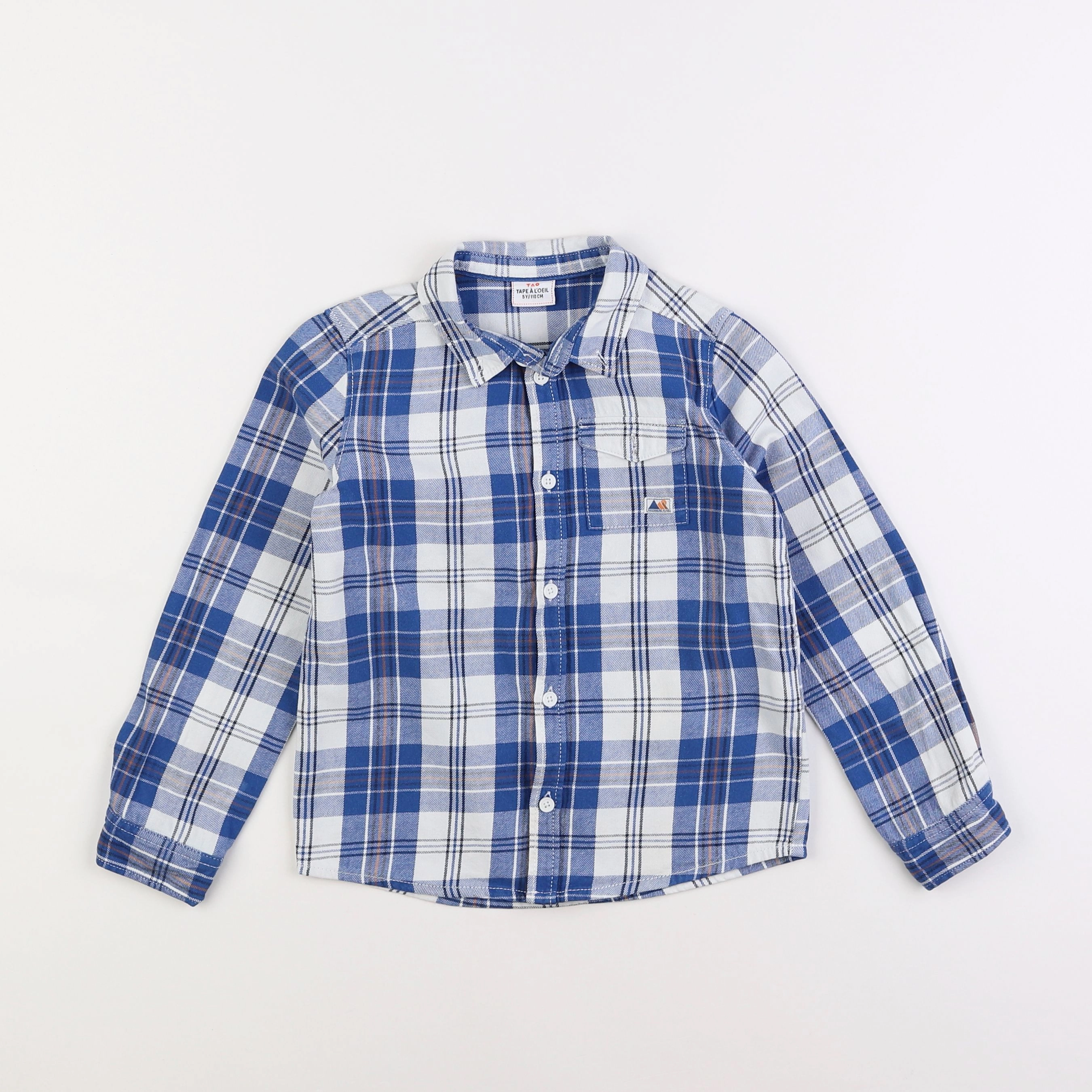 Tape à l'oeil - chemise bleu - 5 ans