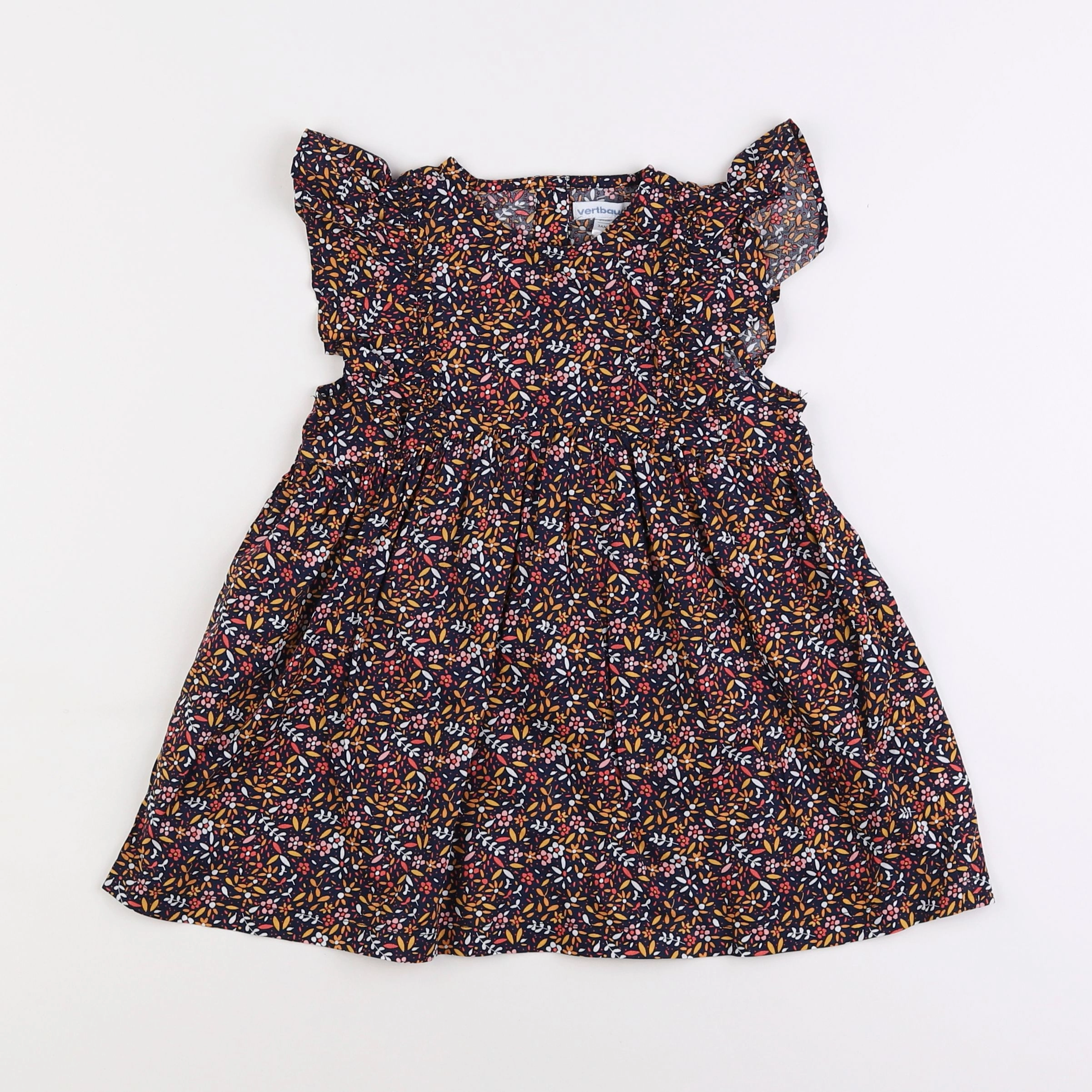 Vertbaudet - robe multicolore - 3 ans