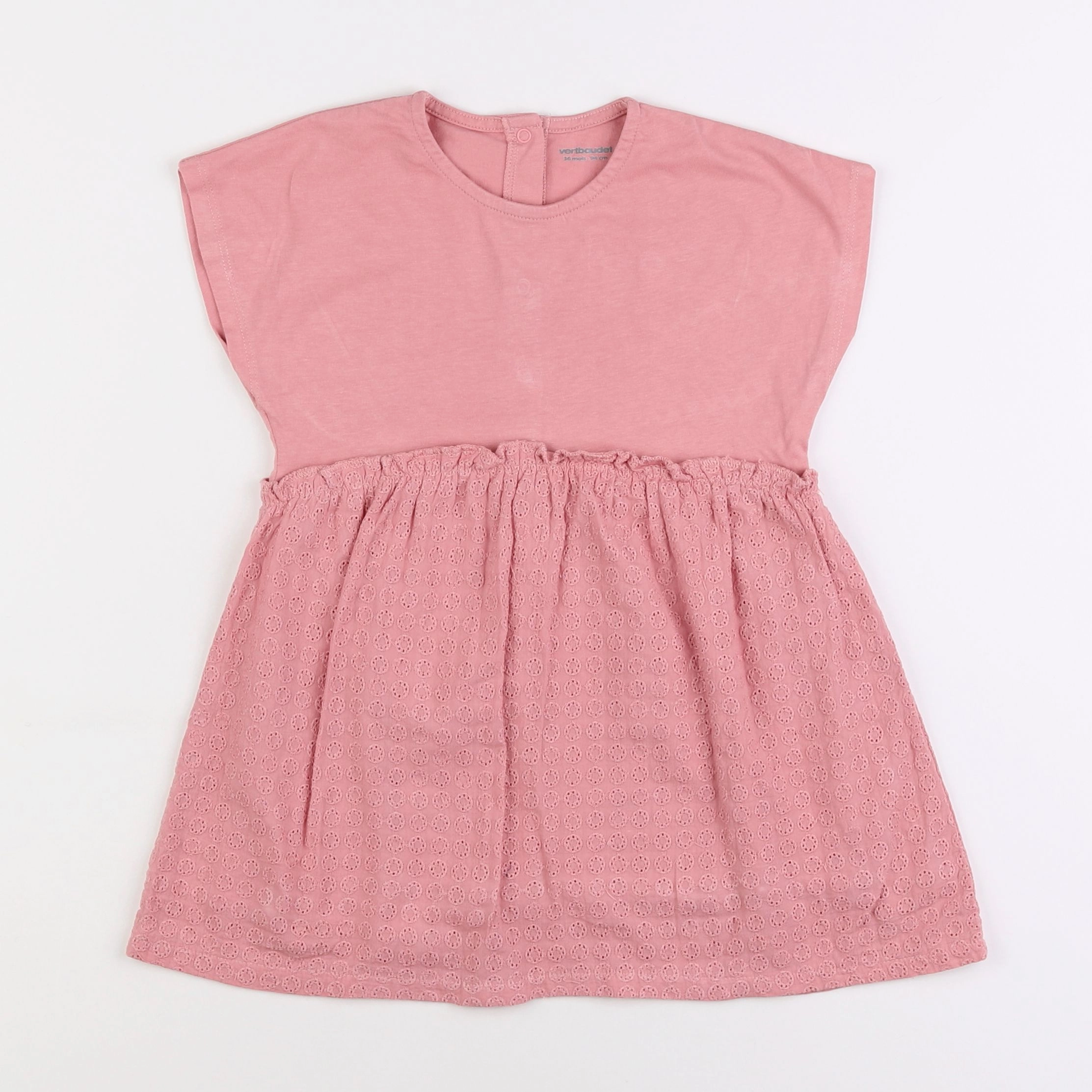 Vertbaudet - robe rose - 3 ans