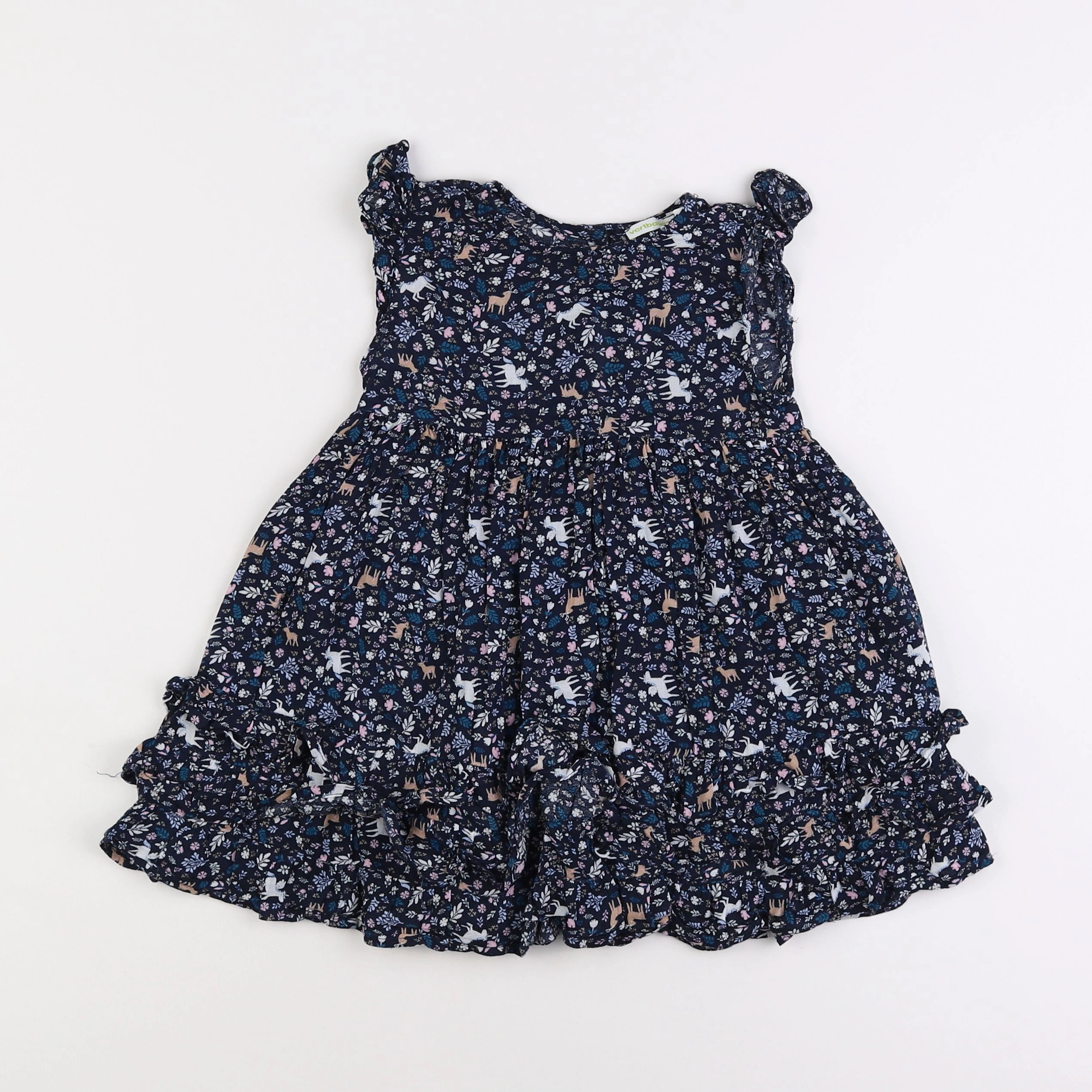 Vertbaudet - robe multicolore - 3 ans