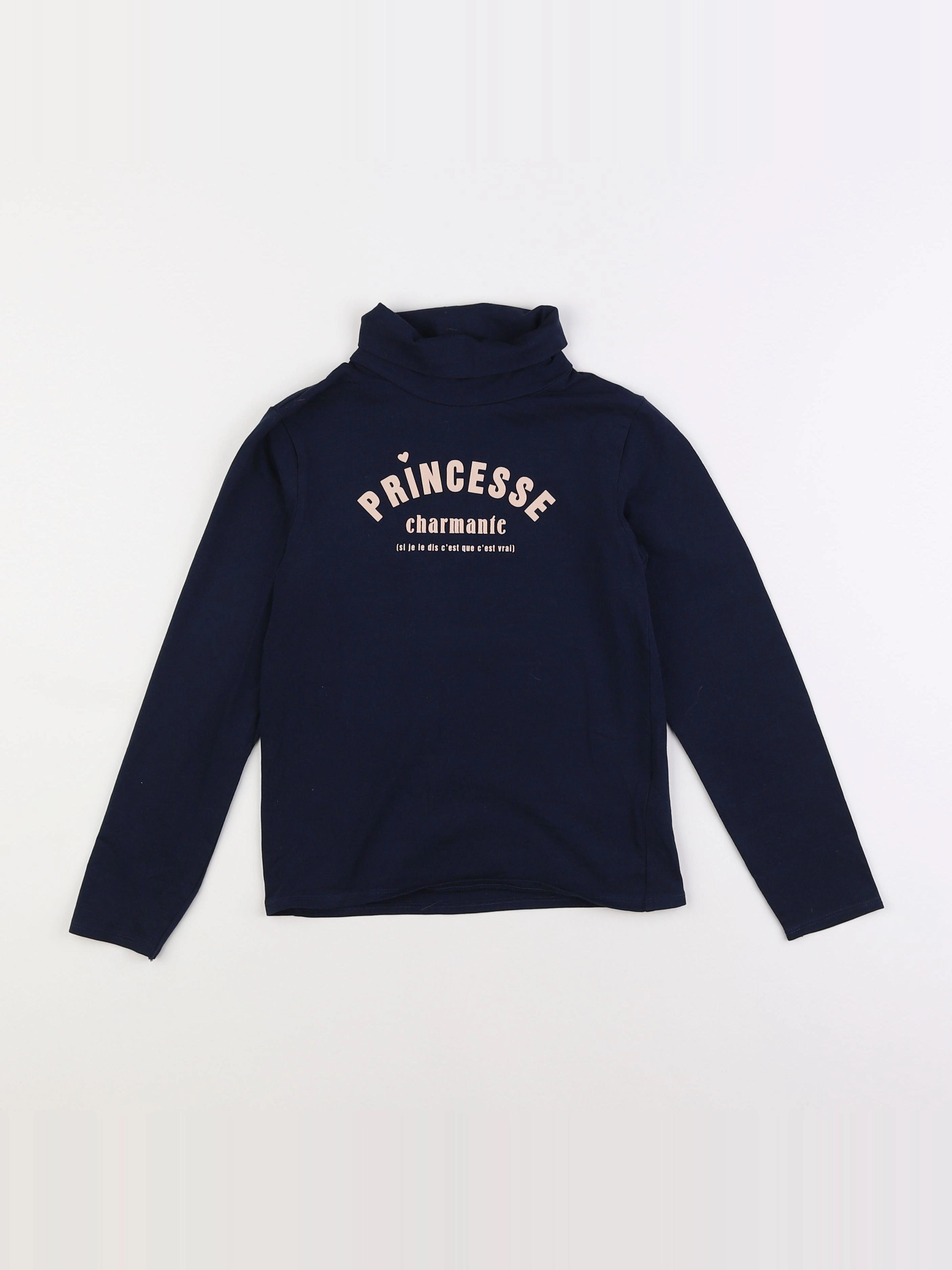 Vertbaudet - sous-pull bleu - 8 ans