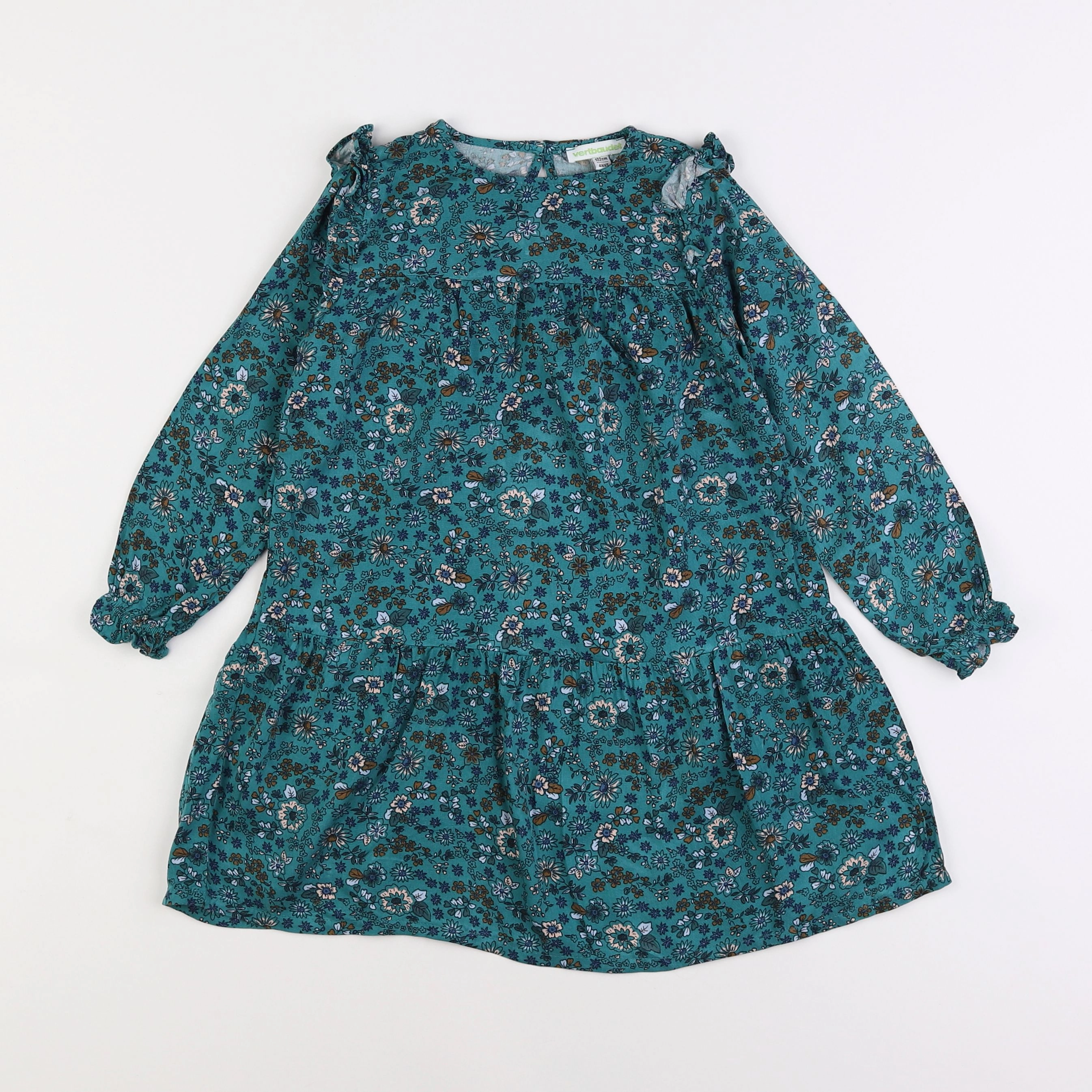 Vertbaudet - robe vert - 4 ans