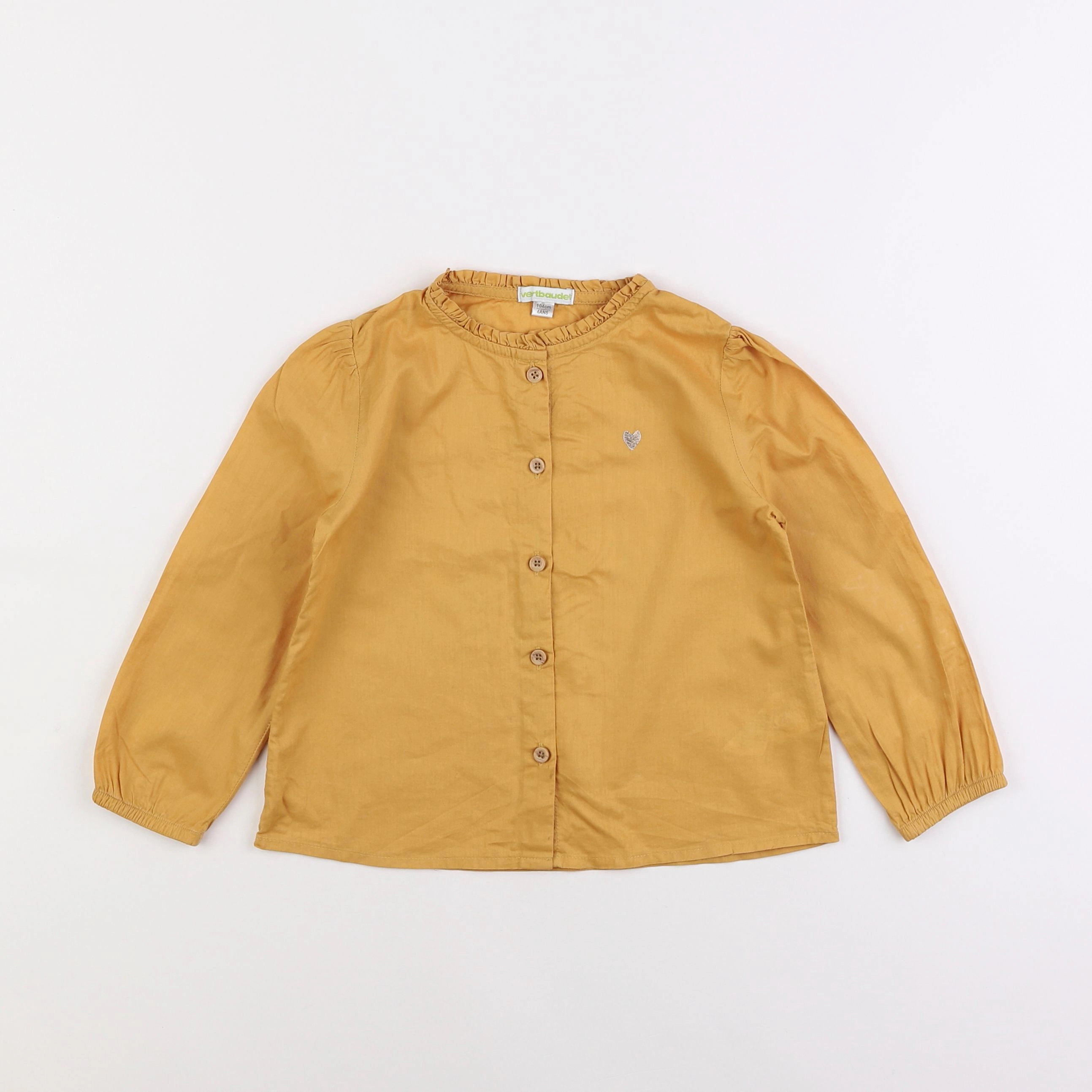 Vertbaudet - blouse jaune - 4 ans