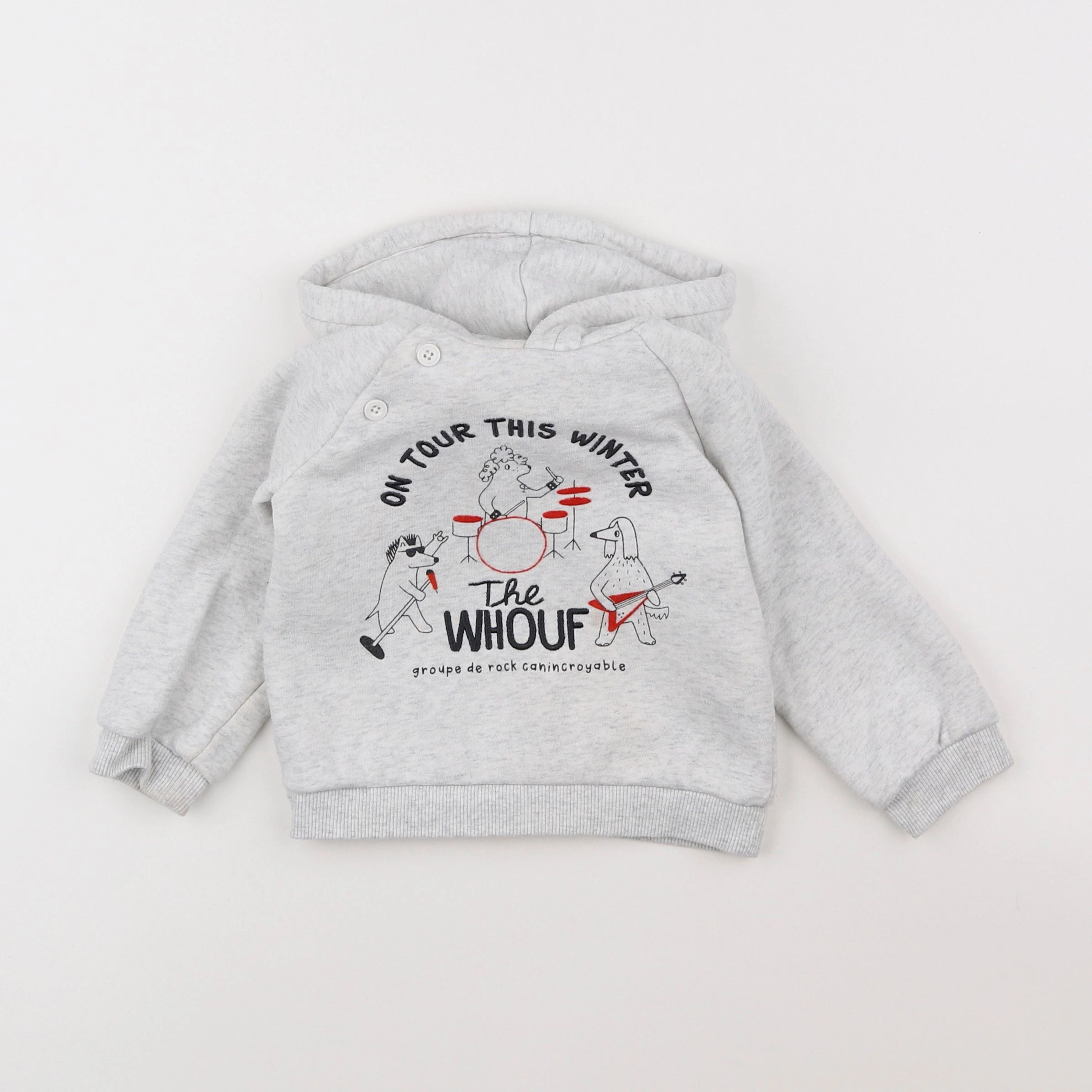 Tape à l'oeil - sweat gris - 2 ans