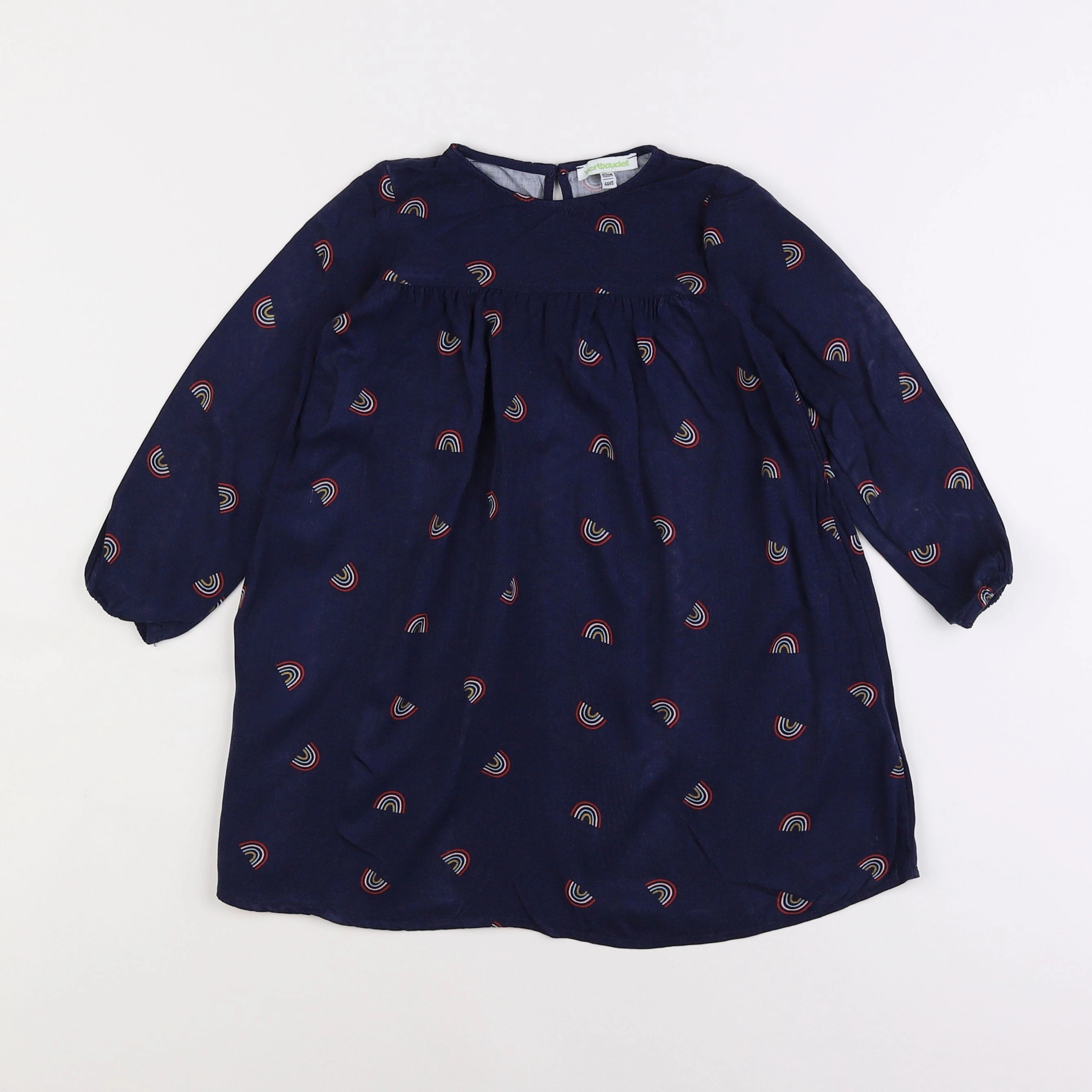 Vertbaudet - robe bleu - 4 ans