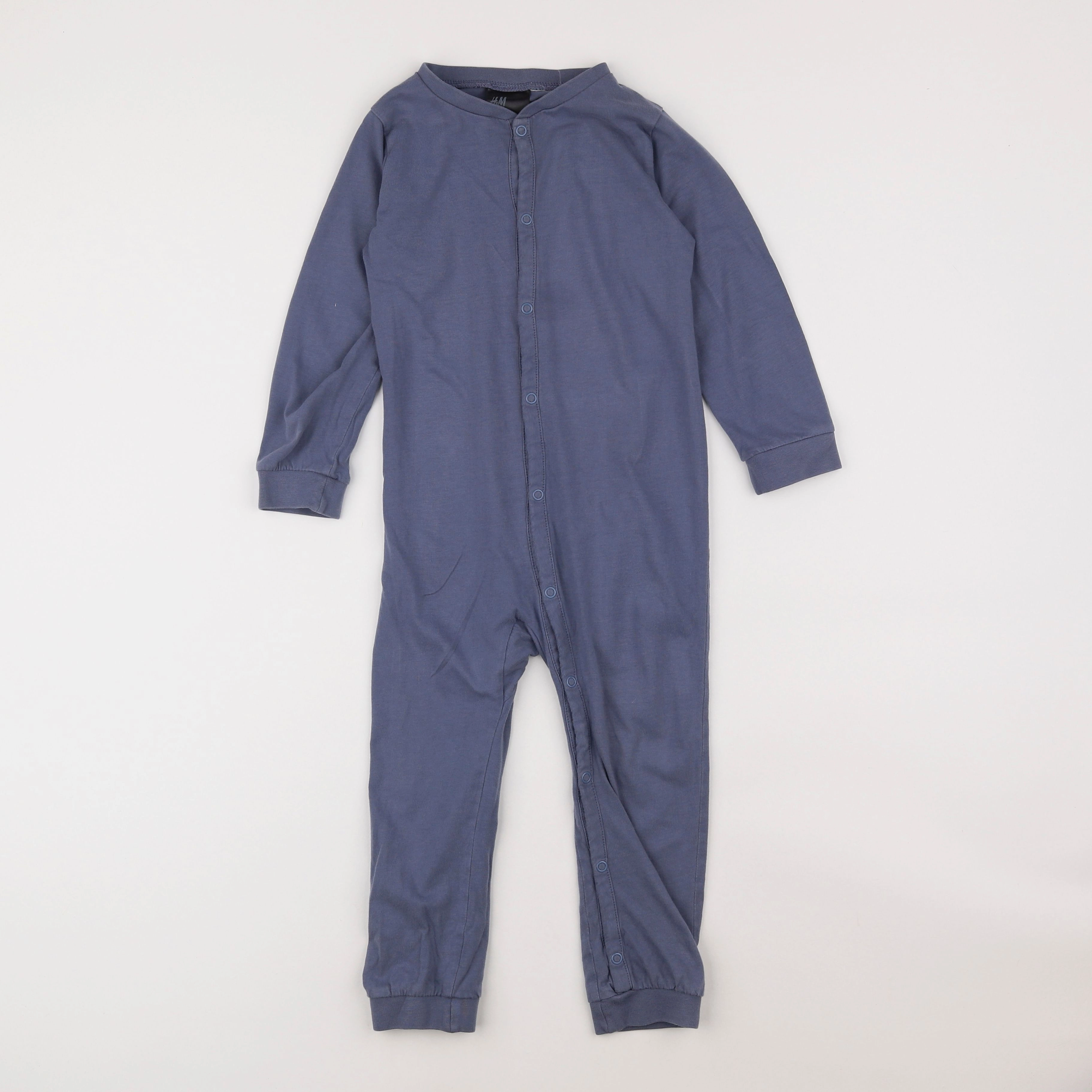 H&M - pyjama coton bleu - 2/3 ans