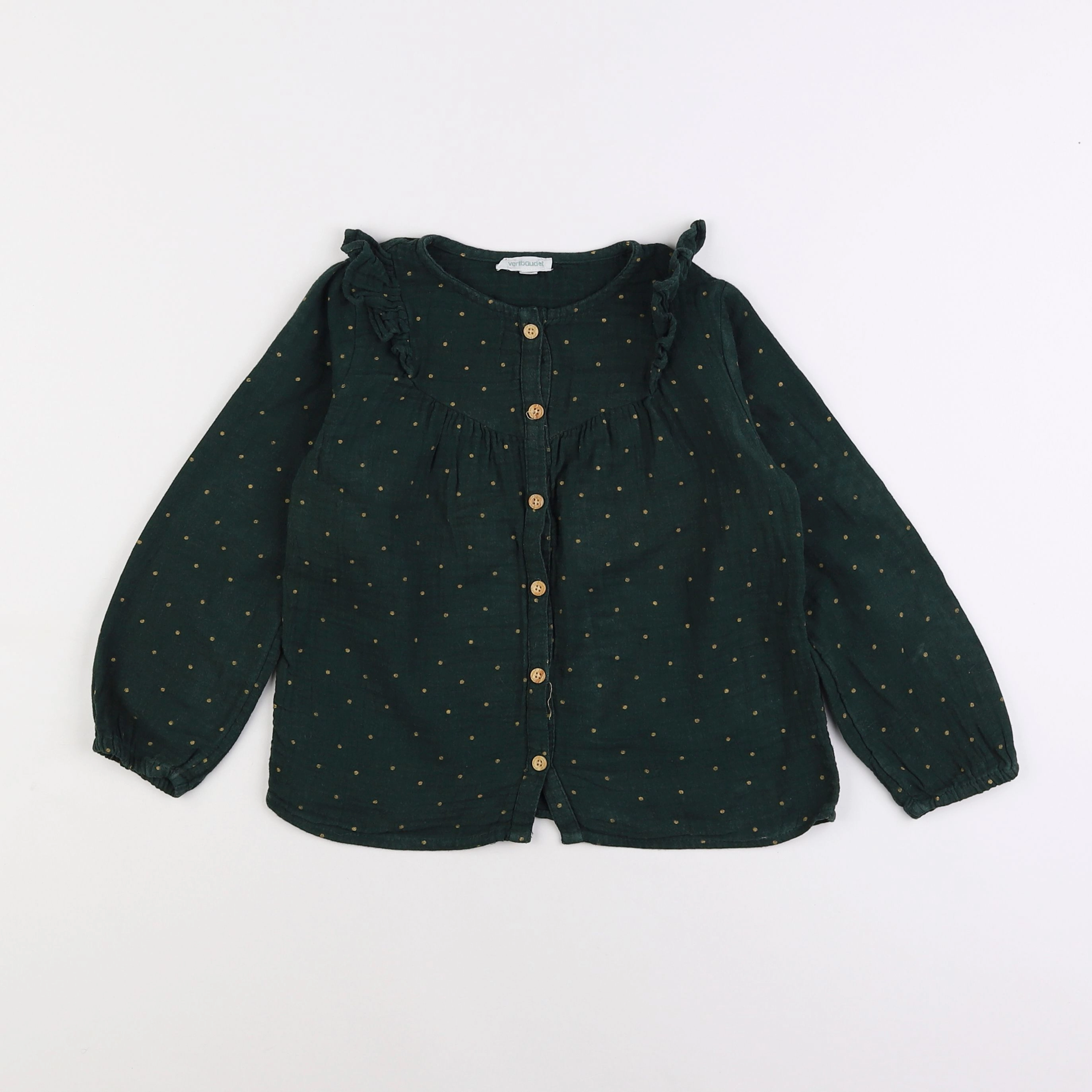 Vertbaudet - blouse vert - 6 ans