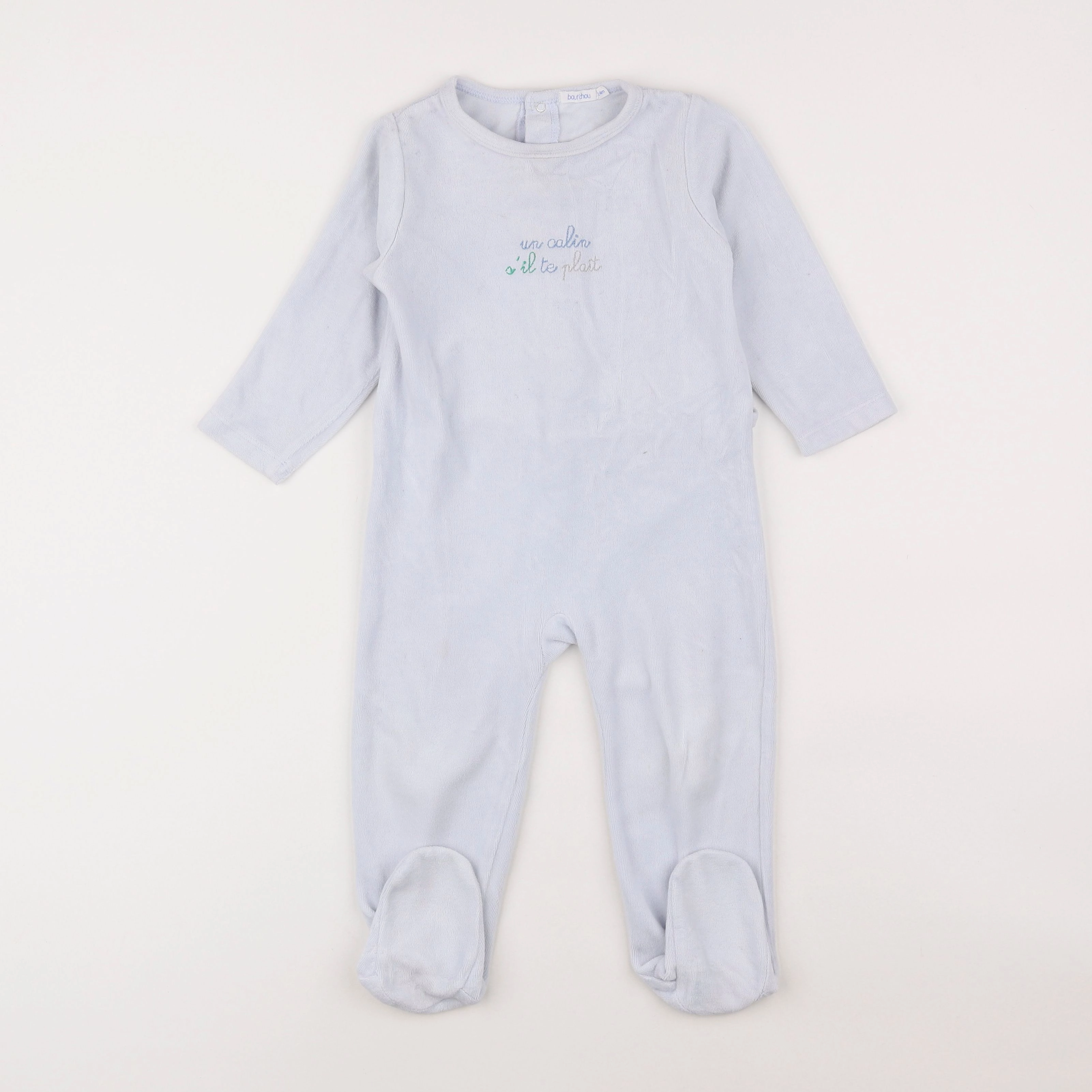 Boutchou - pyjama velours bleu - 2 ans