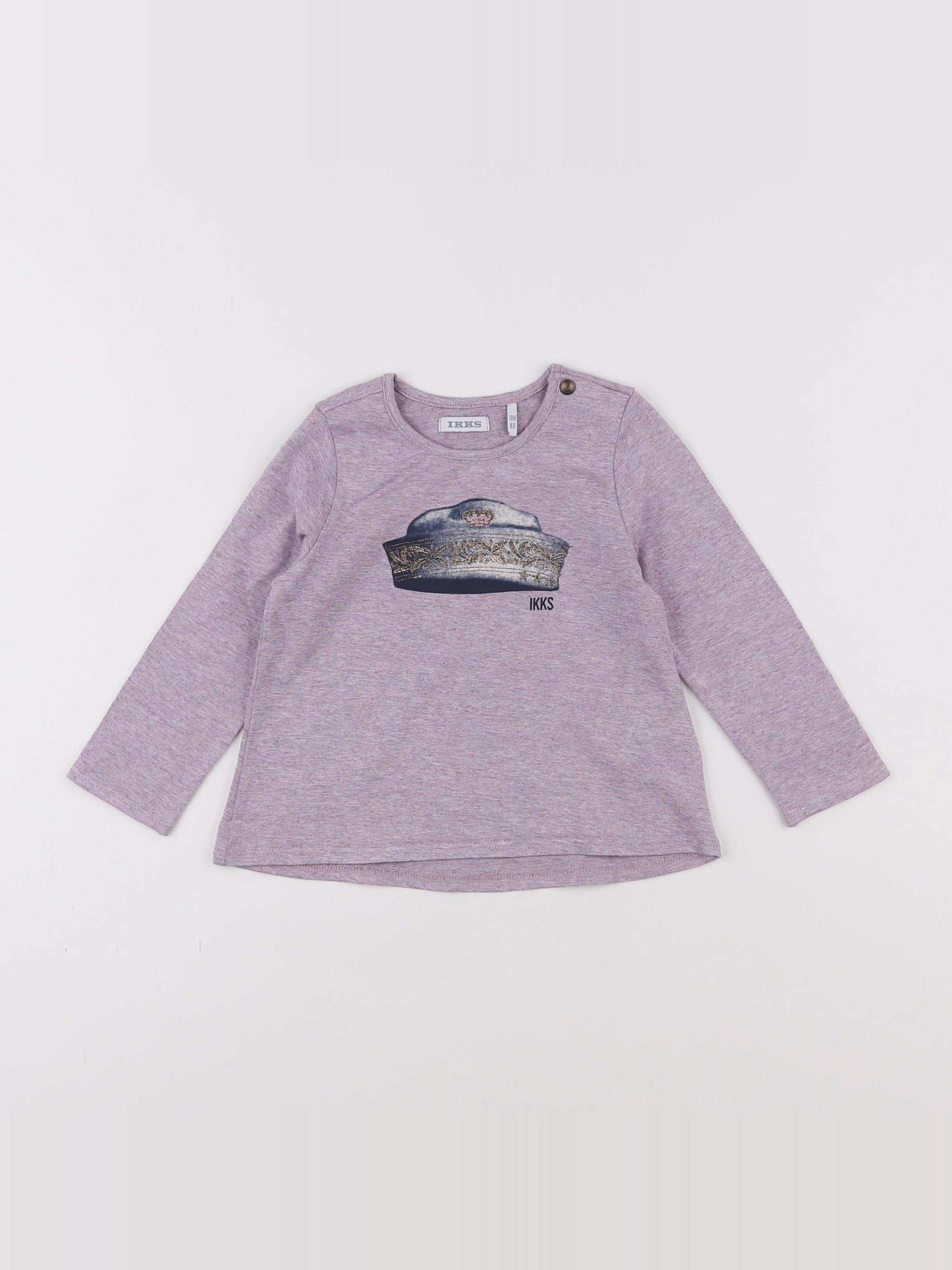 IKKS - tee-shirt violet - 18 mois