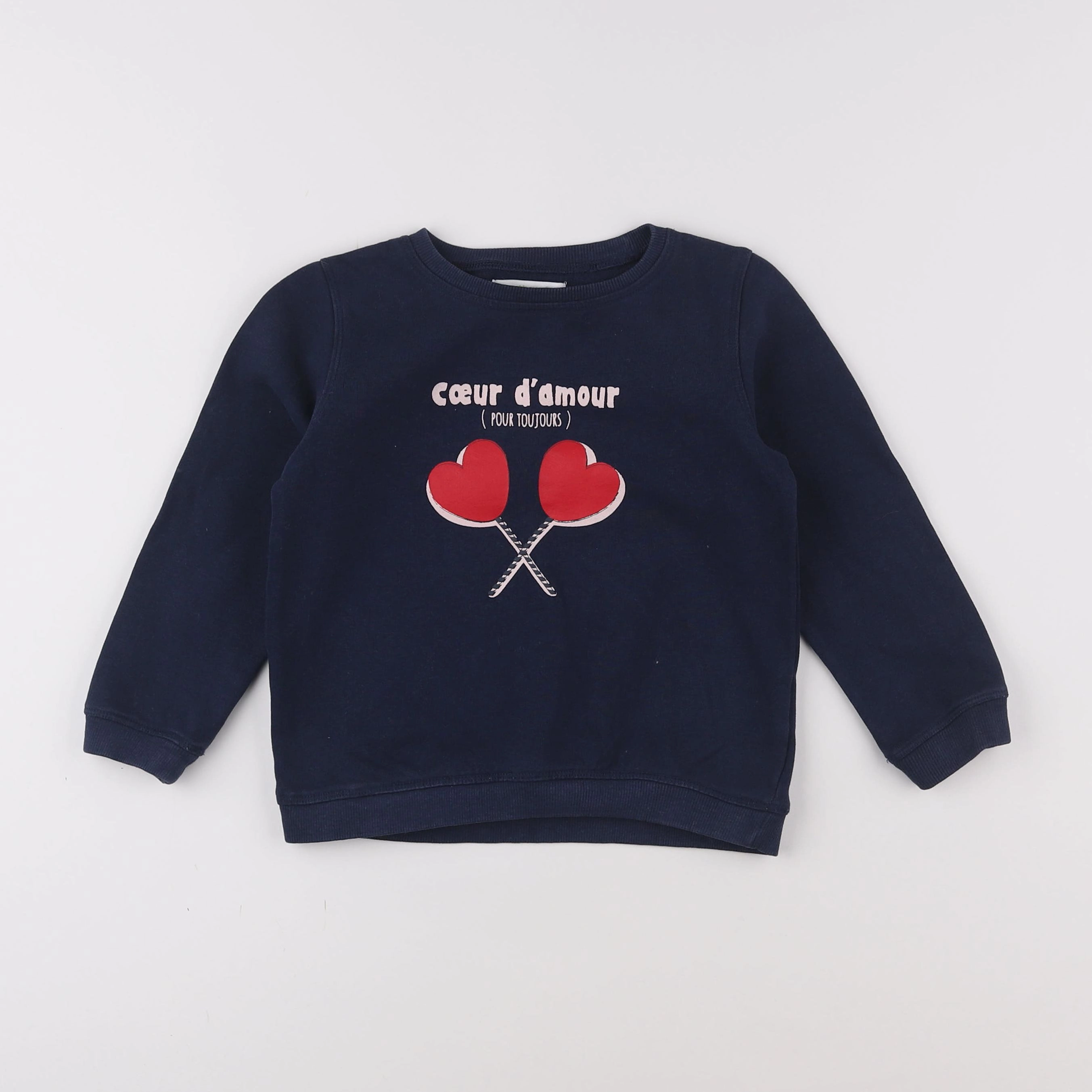 Vertbaudet - sweat bleu - 5 ans