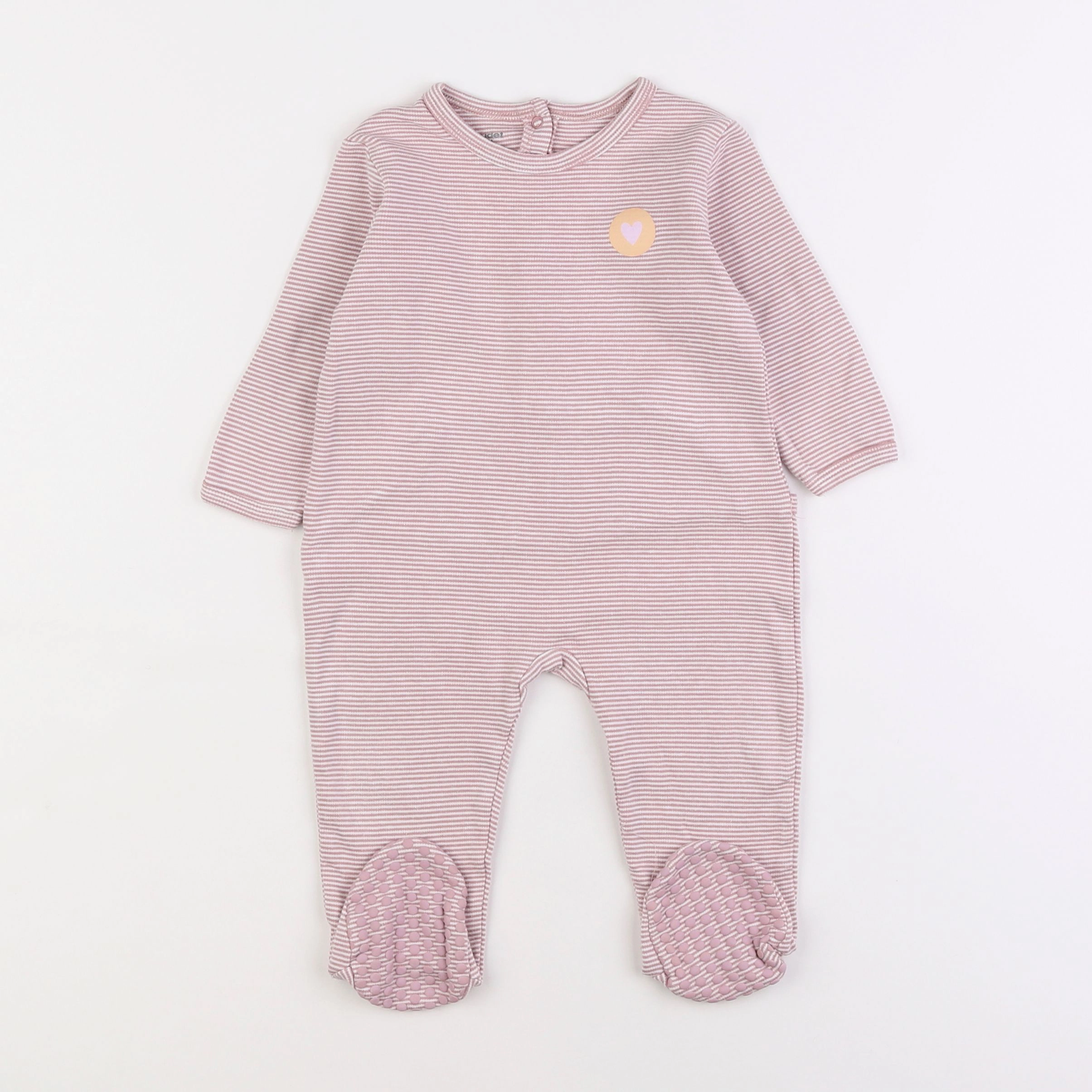 Vertbaudet - pyjama coton rose - 12 mois