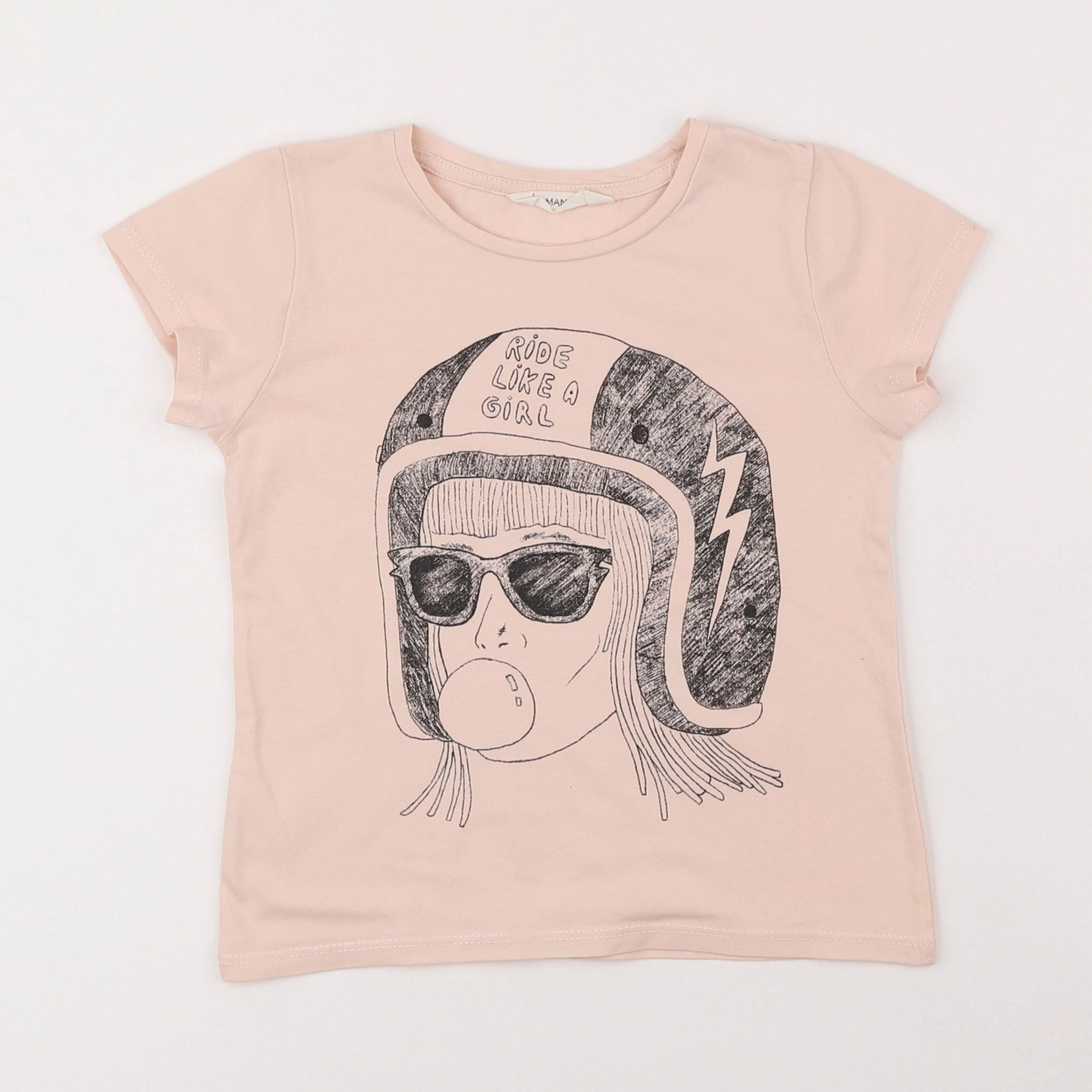 Mango - tee-shirt rose - 4/5 ans