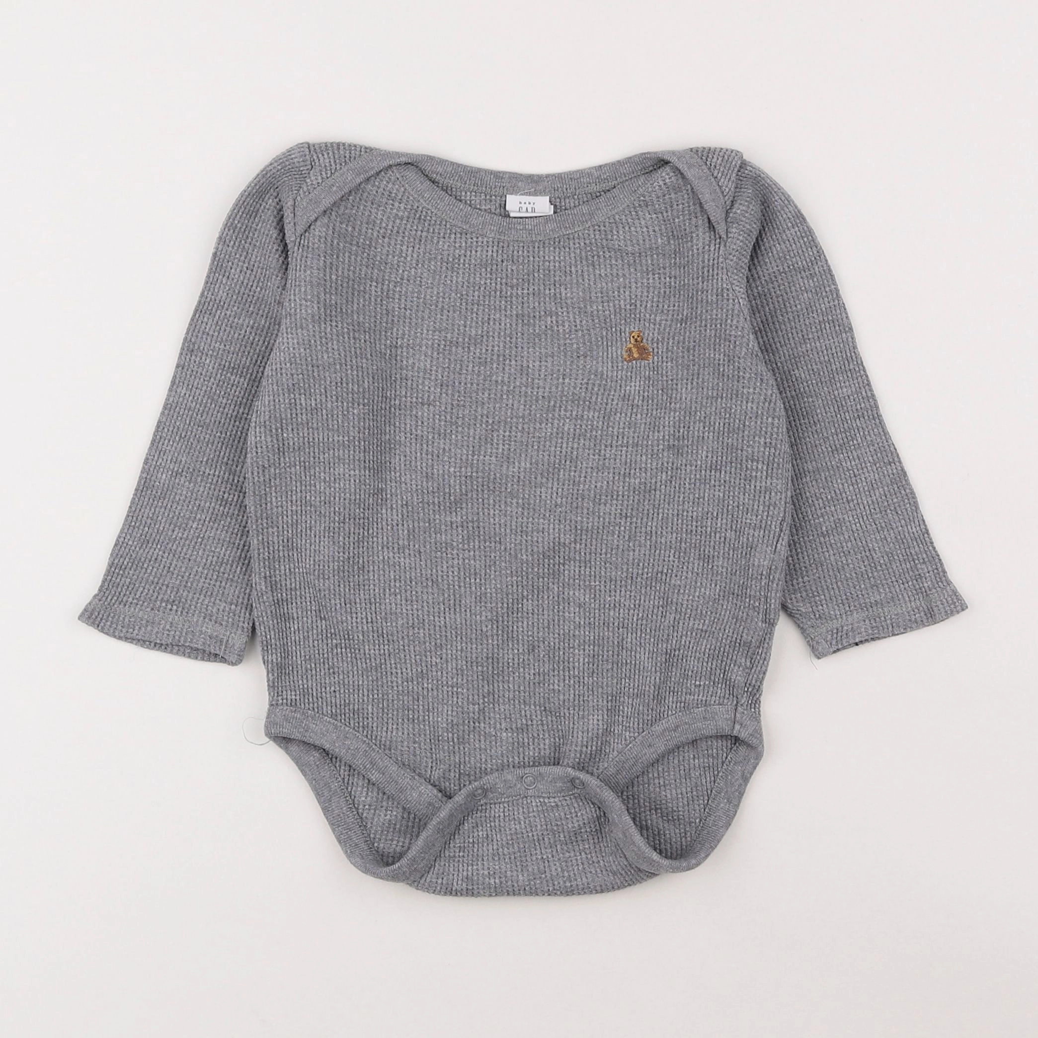 GAP - body gris - 12/18 mois