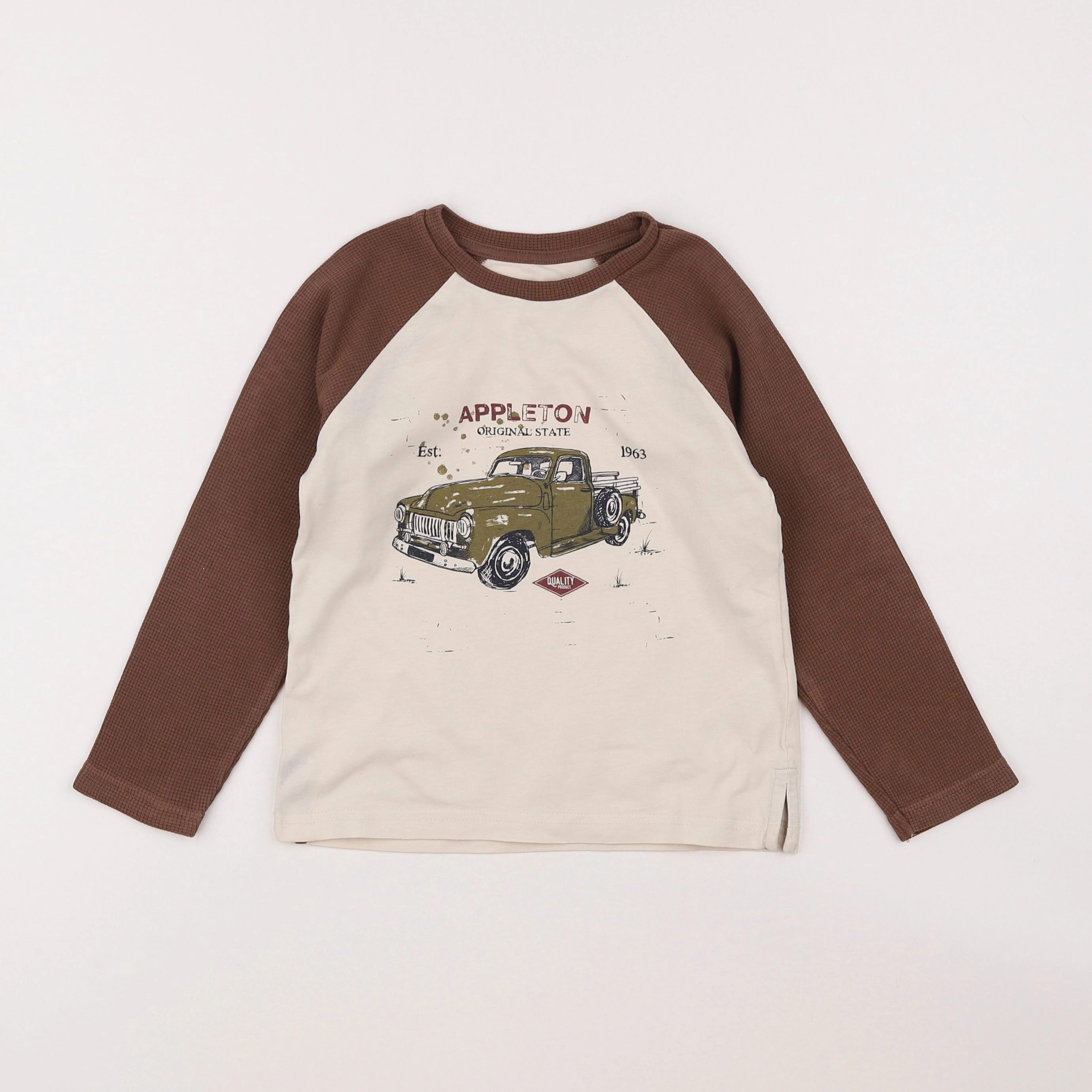 Vertbaudet - tee-shirt marron - 5 ans