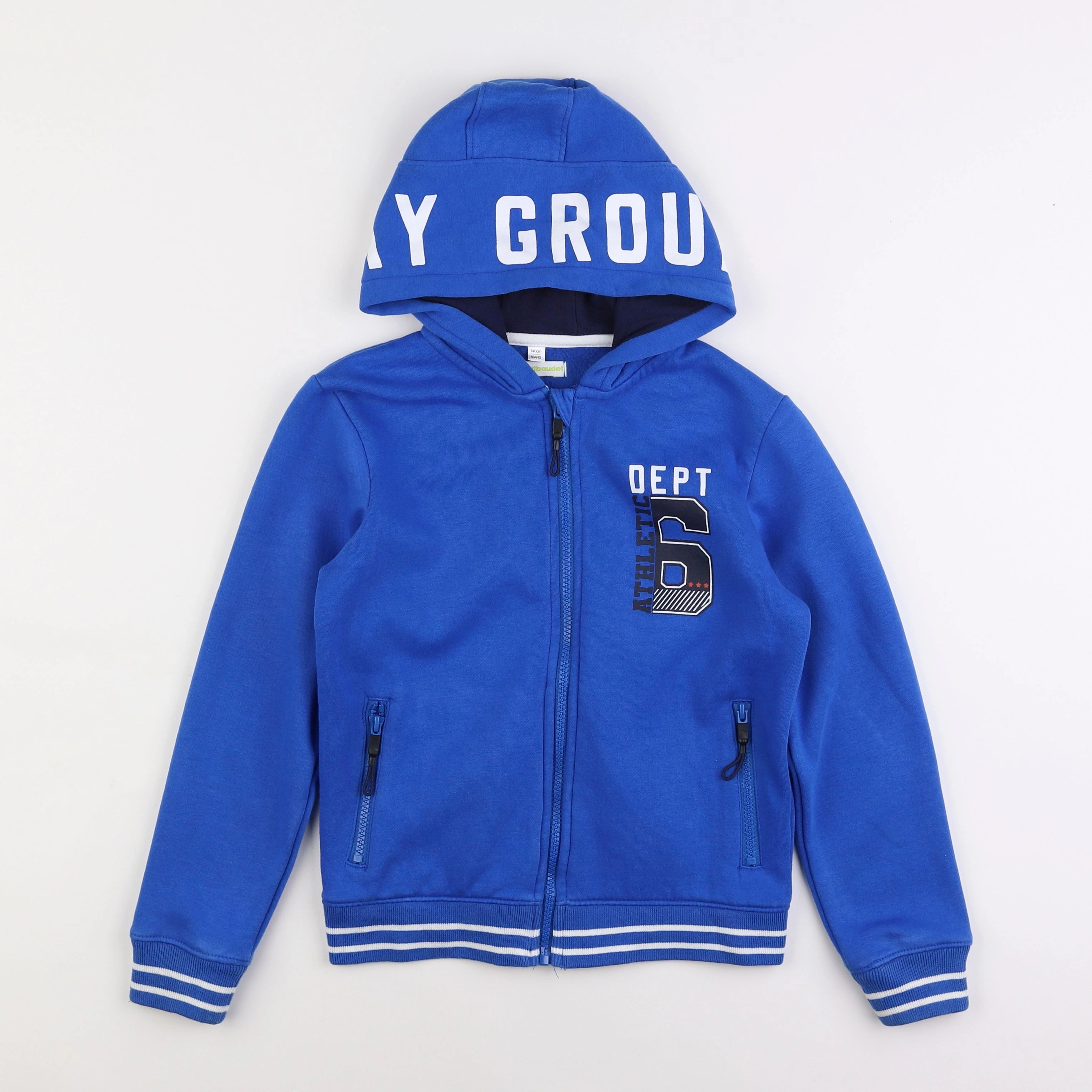 Vertbaudet - sweat bleu - 10 ans