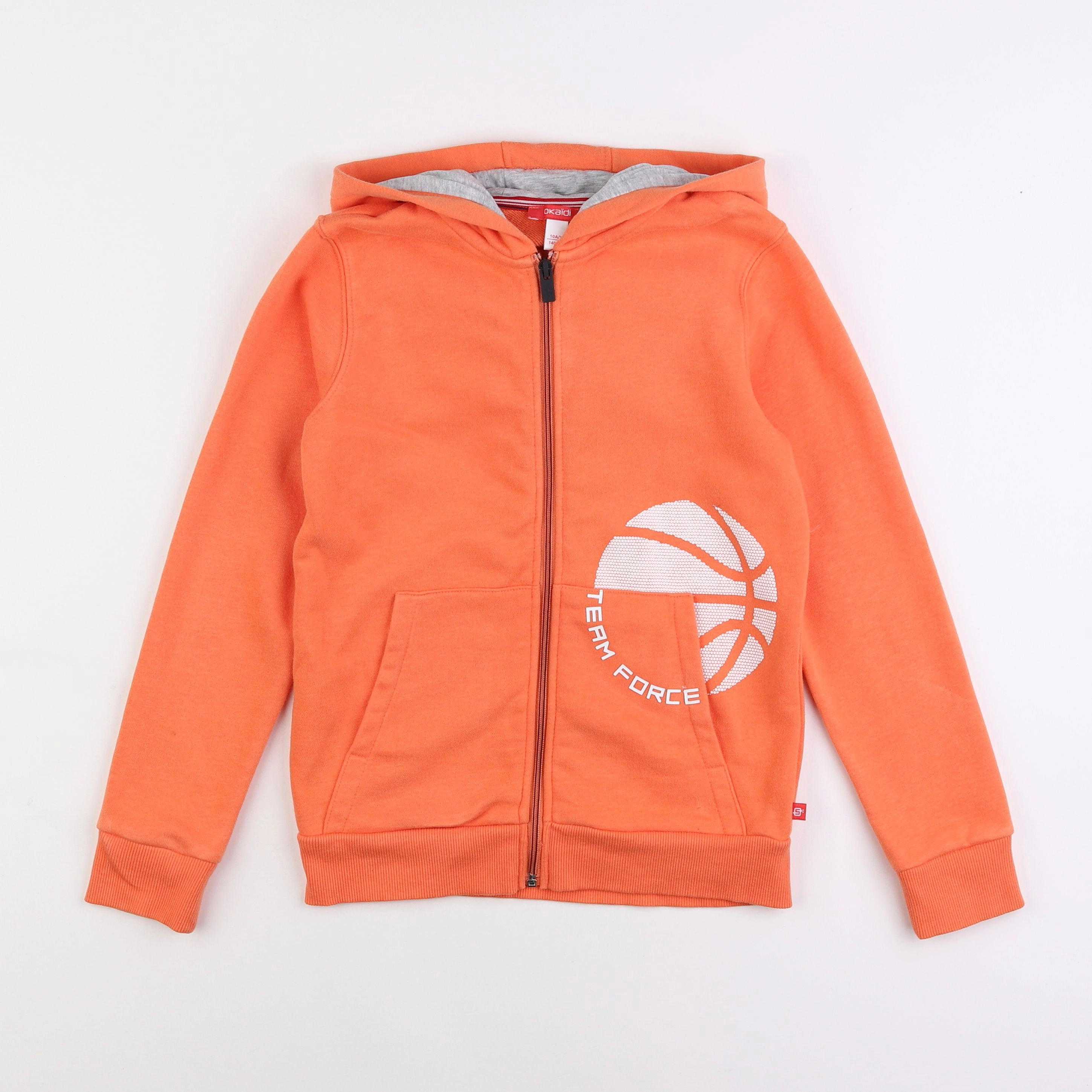 Okaidi - sweat orange - 10 ans