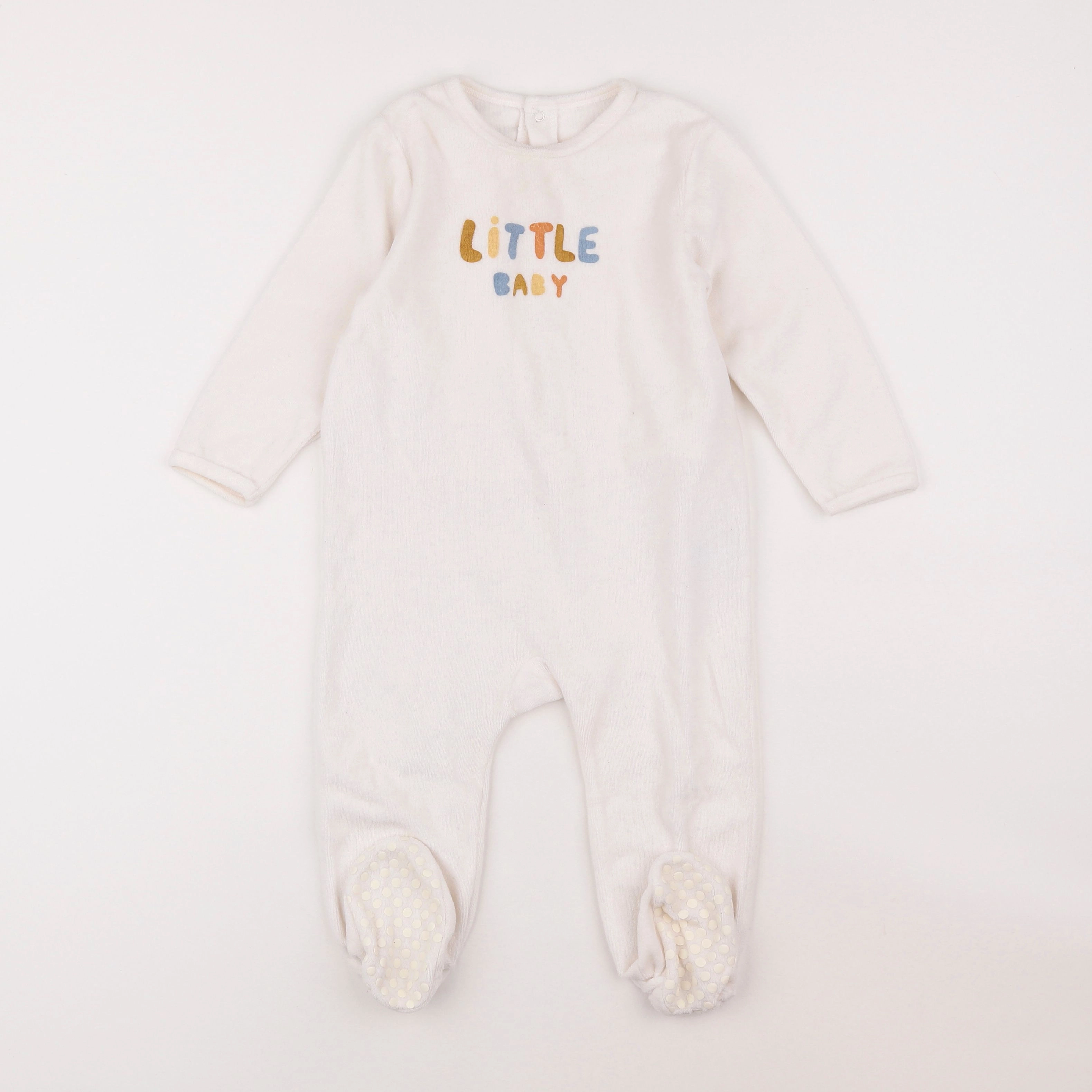 La Redoute - pyjama velours blanc - 2 ans