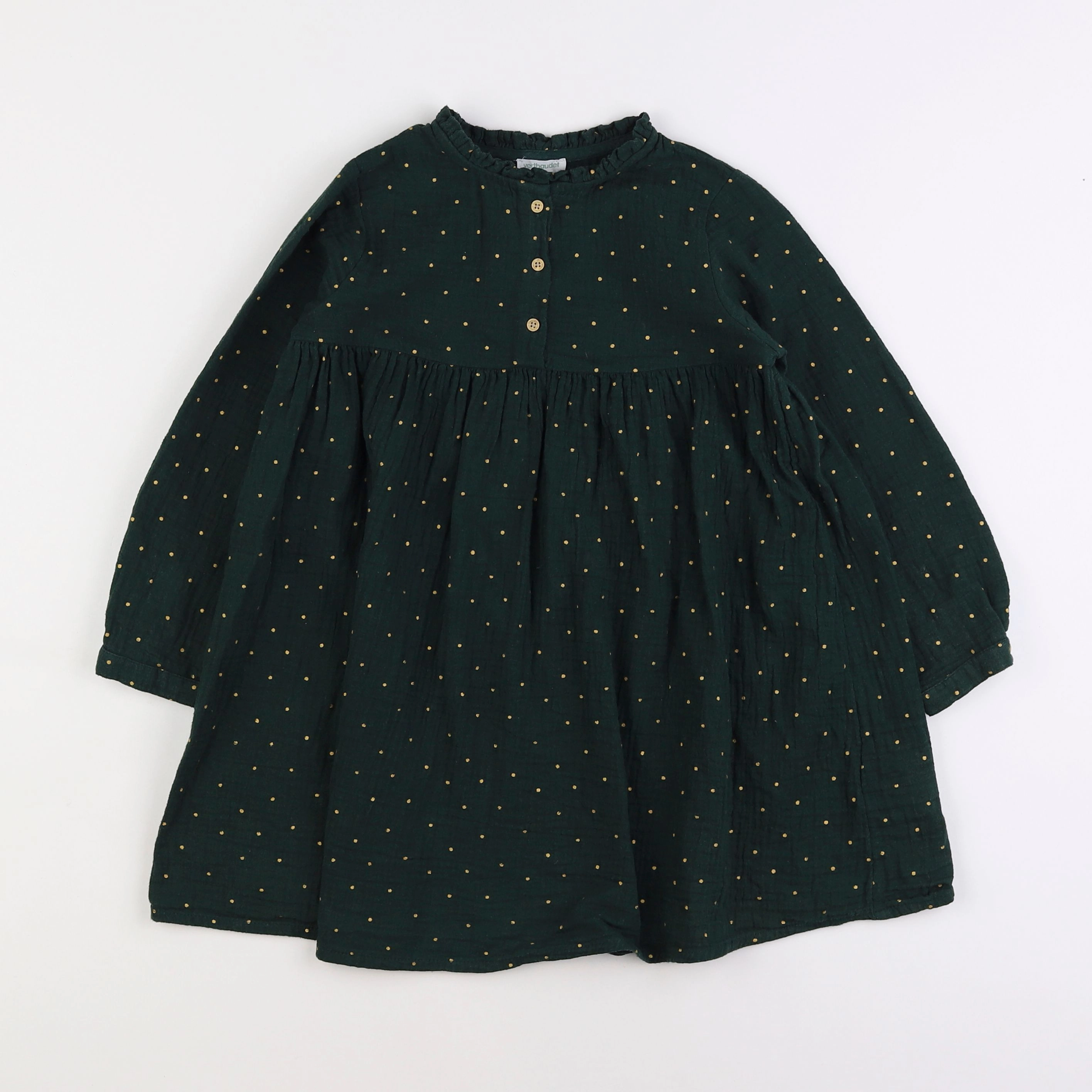 Vertbaudet - robe vert - 6 ans