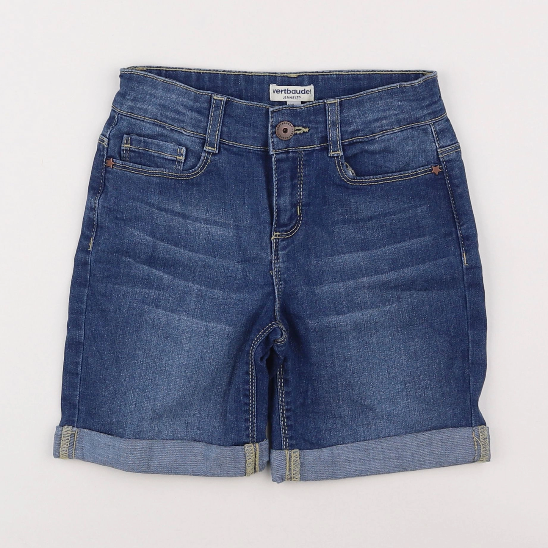 Vertbaudet - short bleu - 9 ans