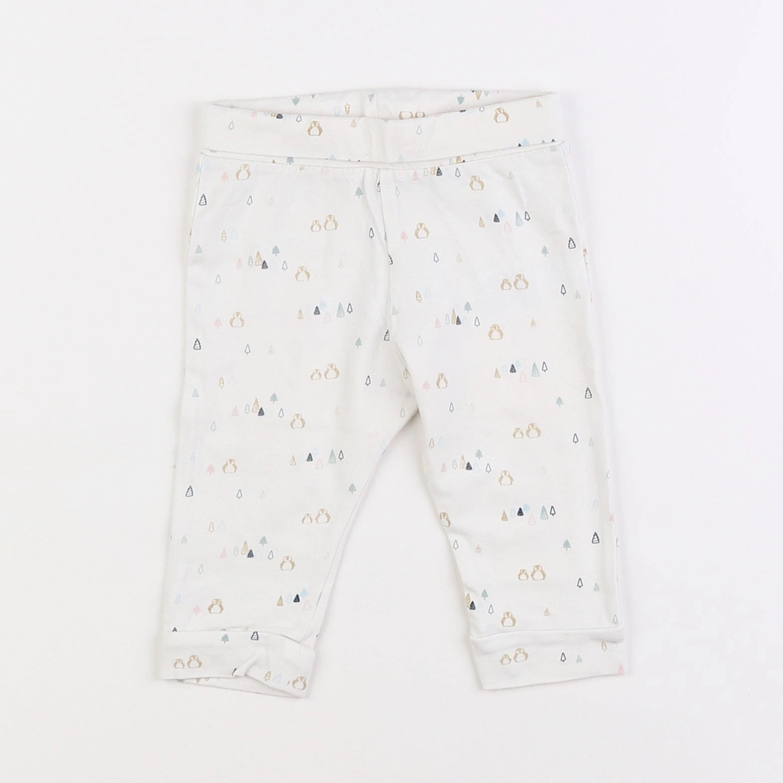 Vertbaudet - legging blanc - 6 mois