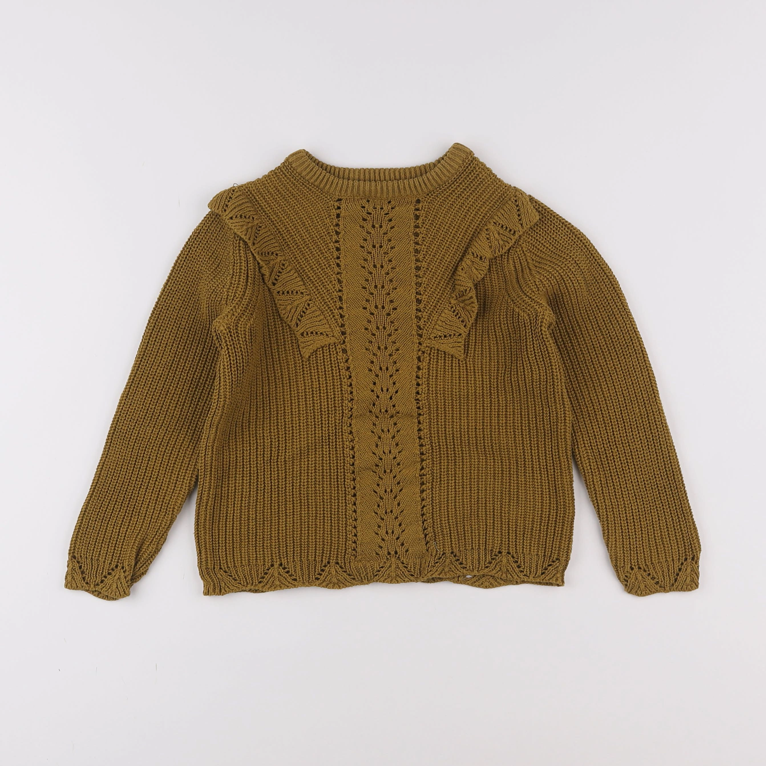 Vertbaudet - pull jaune - 5 ans