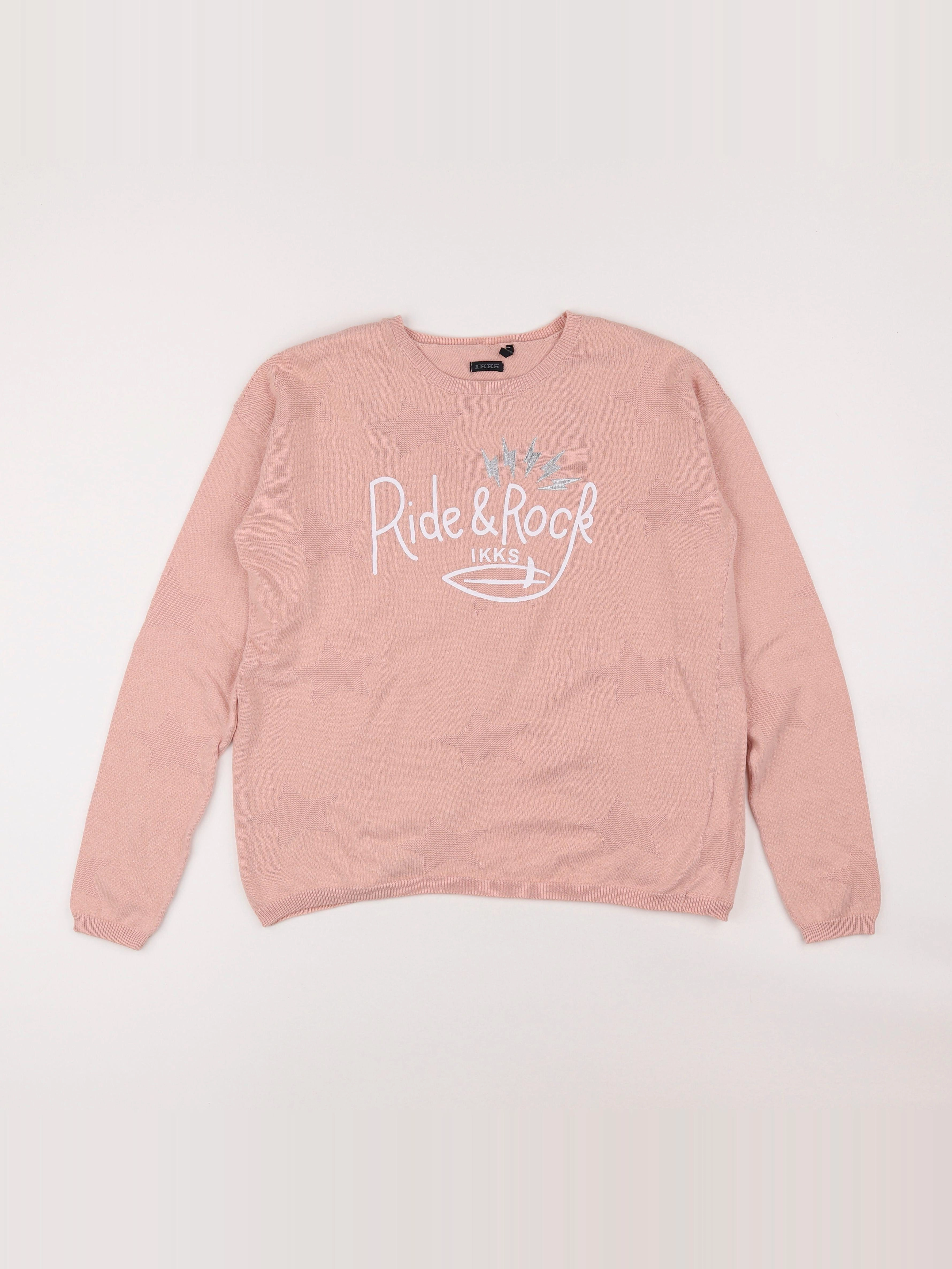 IKKS - pull rose - 12 ans