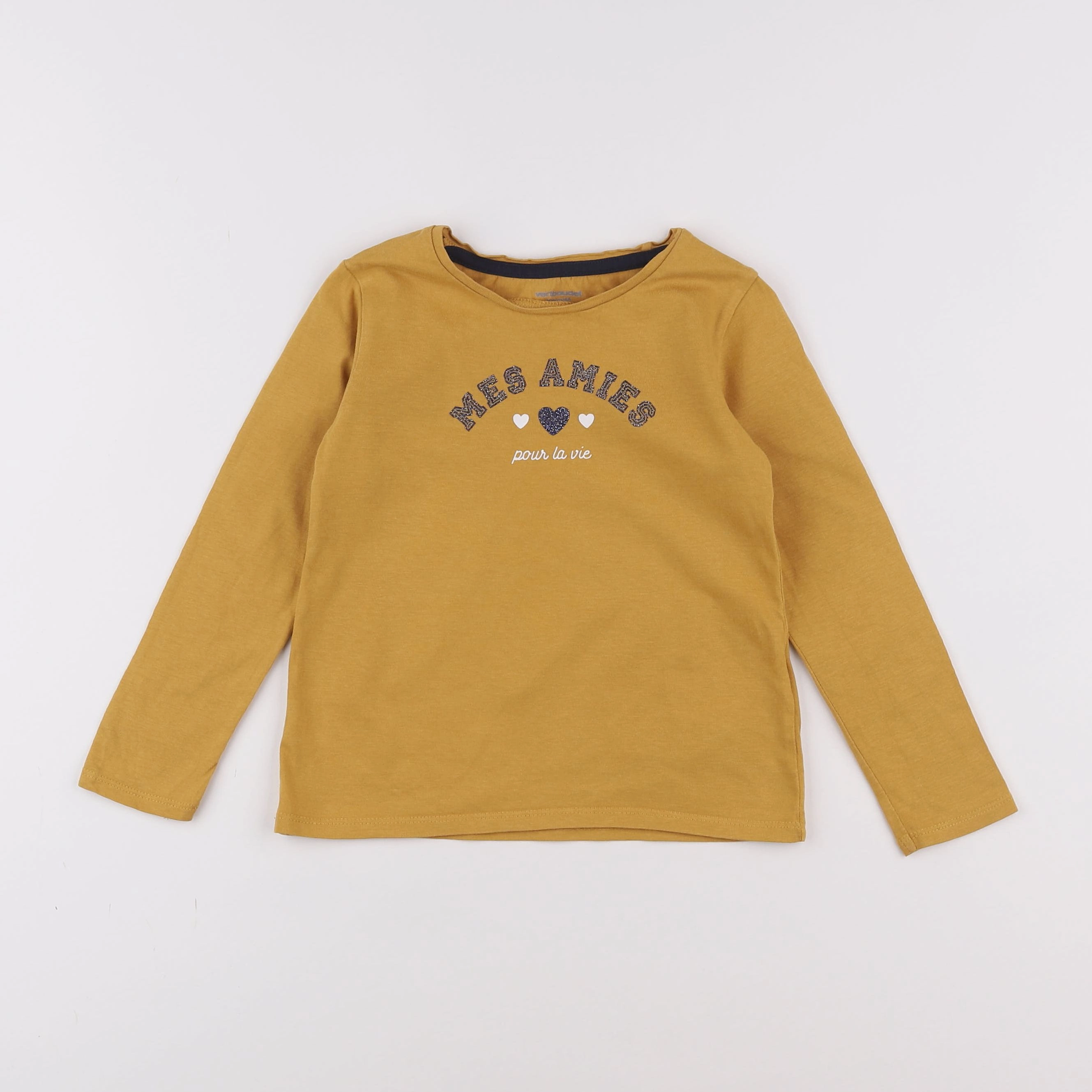 Vertbaudet - tee-shirt jaune - 4 ans