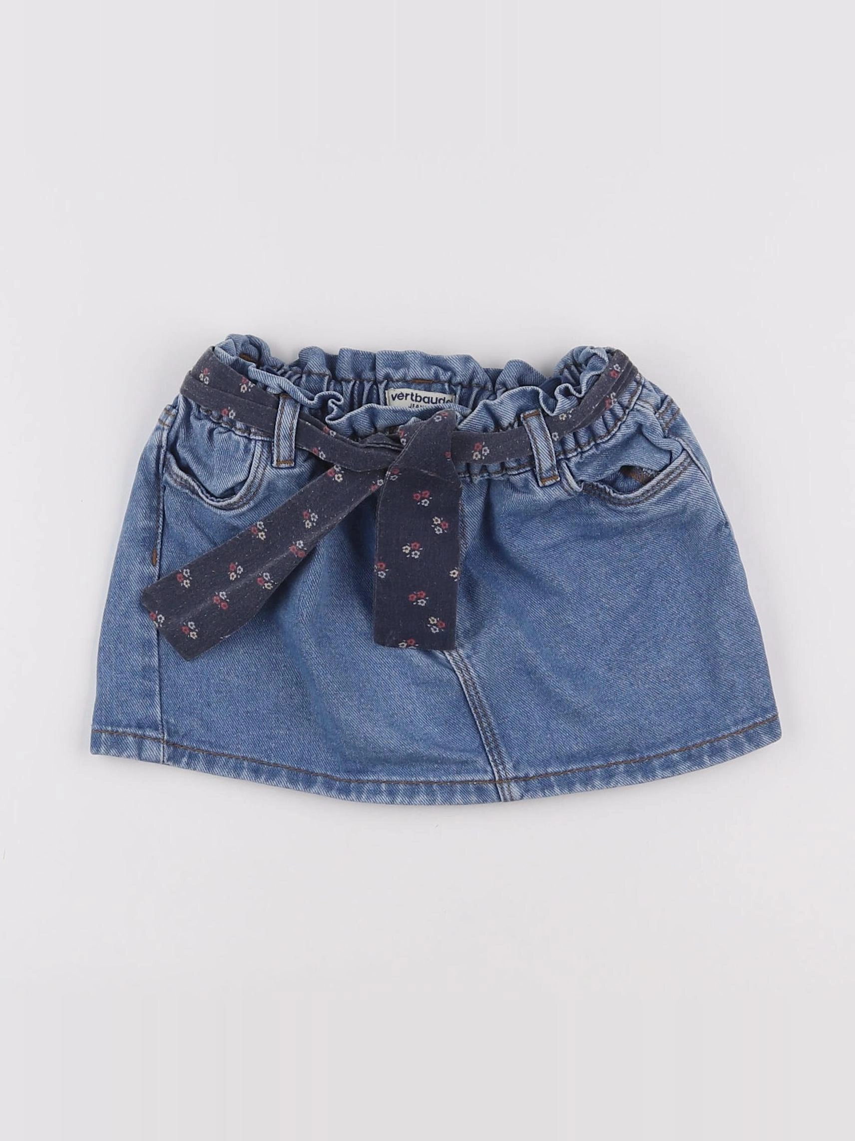 Vertbaudet - jupe bleu - 4 ans