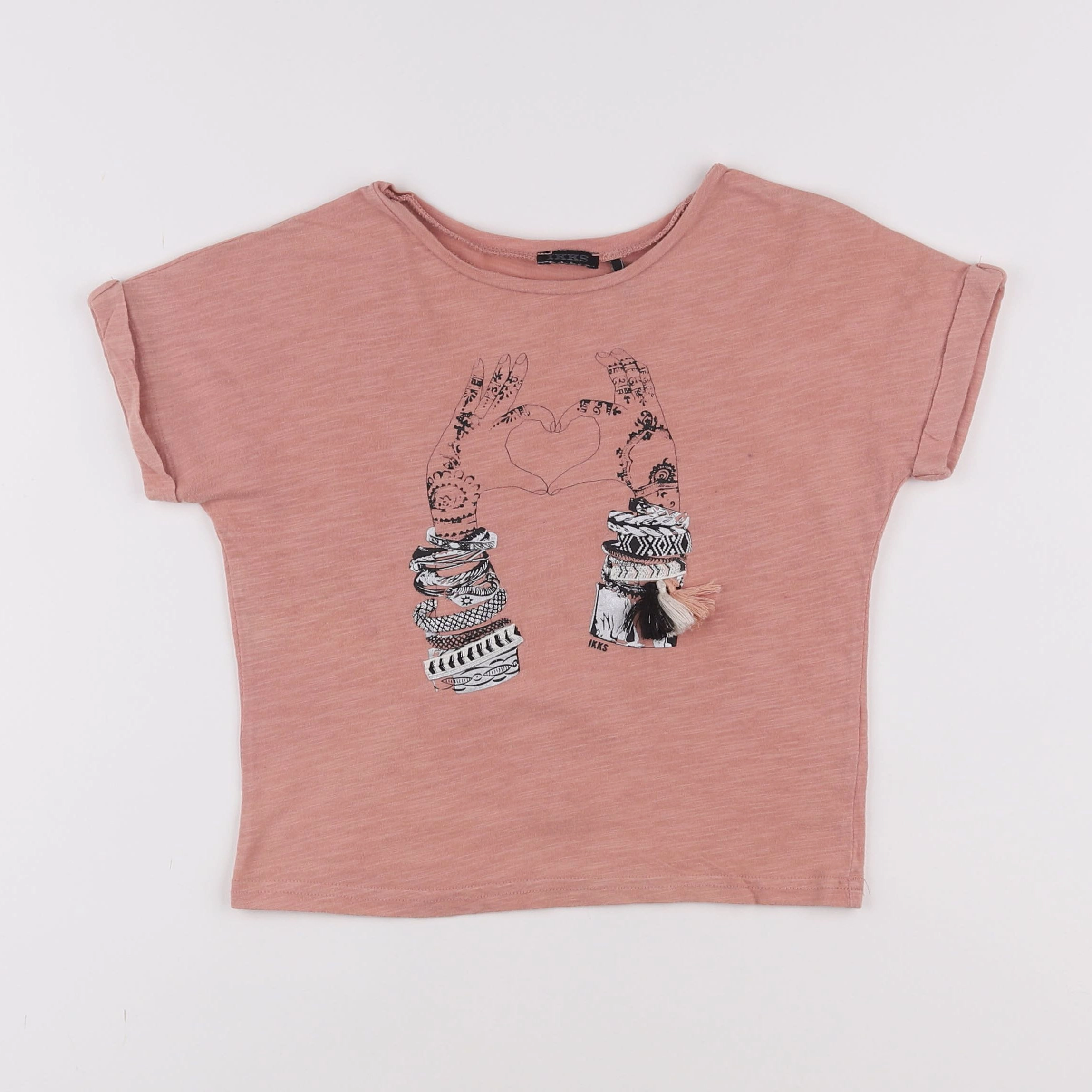 IKKS - tee-shirt rose - 6 ans