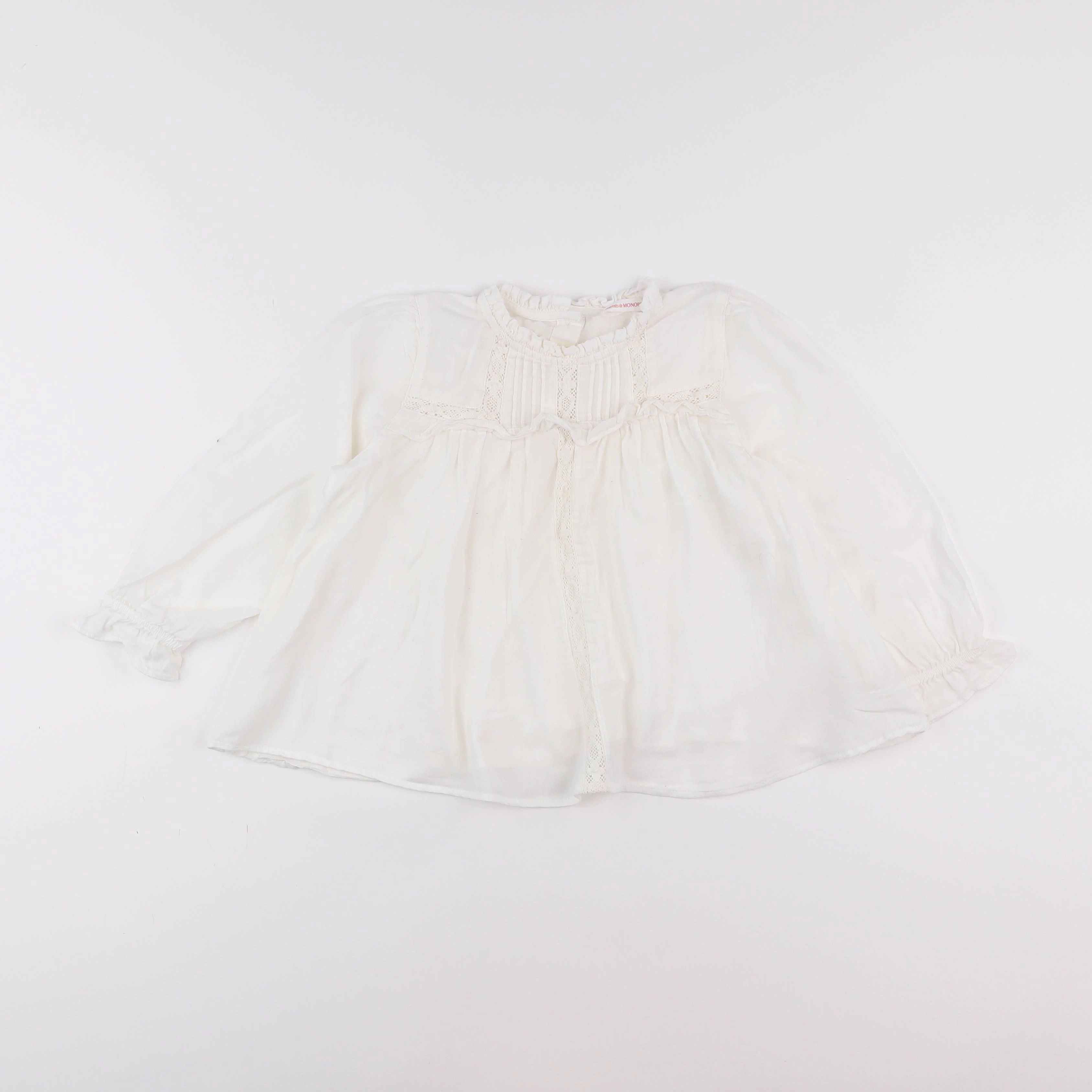Monoprix - blouse blanc - 5 ans