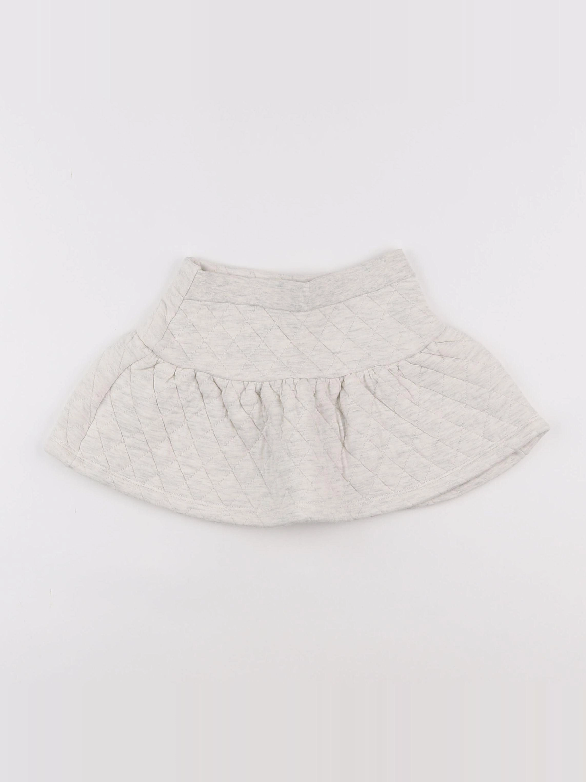 Petit Bateau - jupe gris - 5 ans