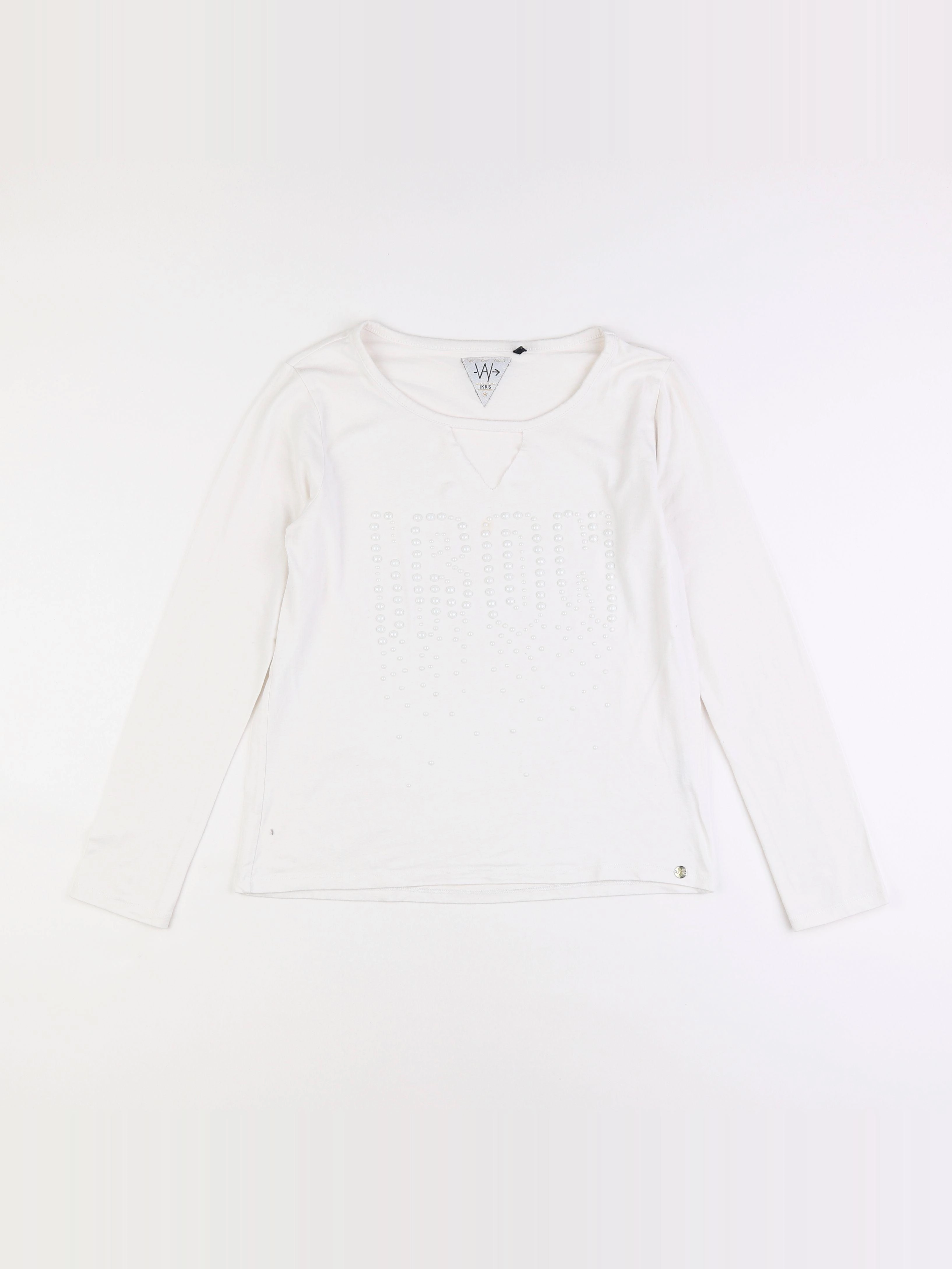 IKKS - tee-shirt blanc - 14 ans