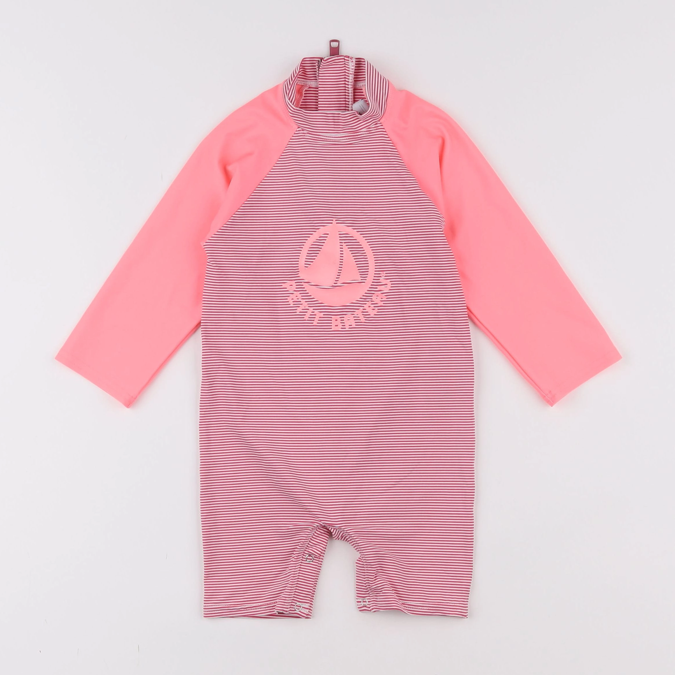 Petit Bateau - combi de bain rose - 2 ans