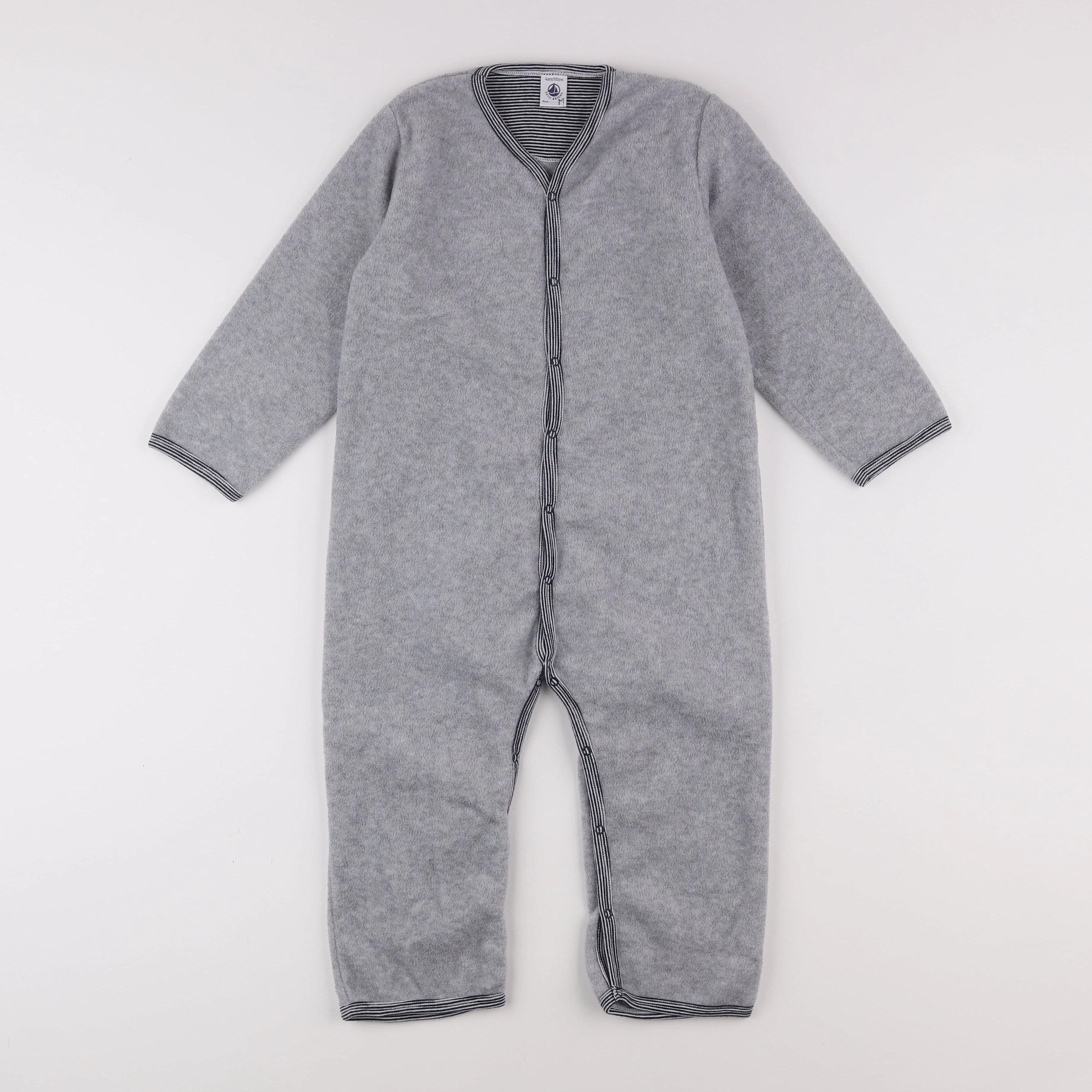 Petit Bateau - pyjama coton gris - 4 ans