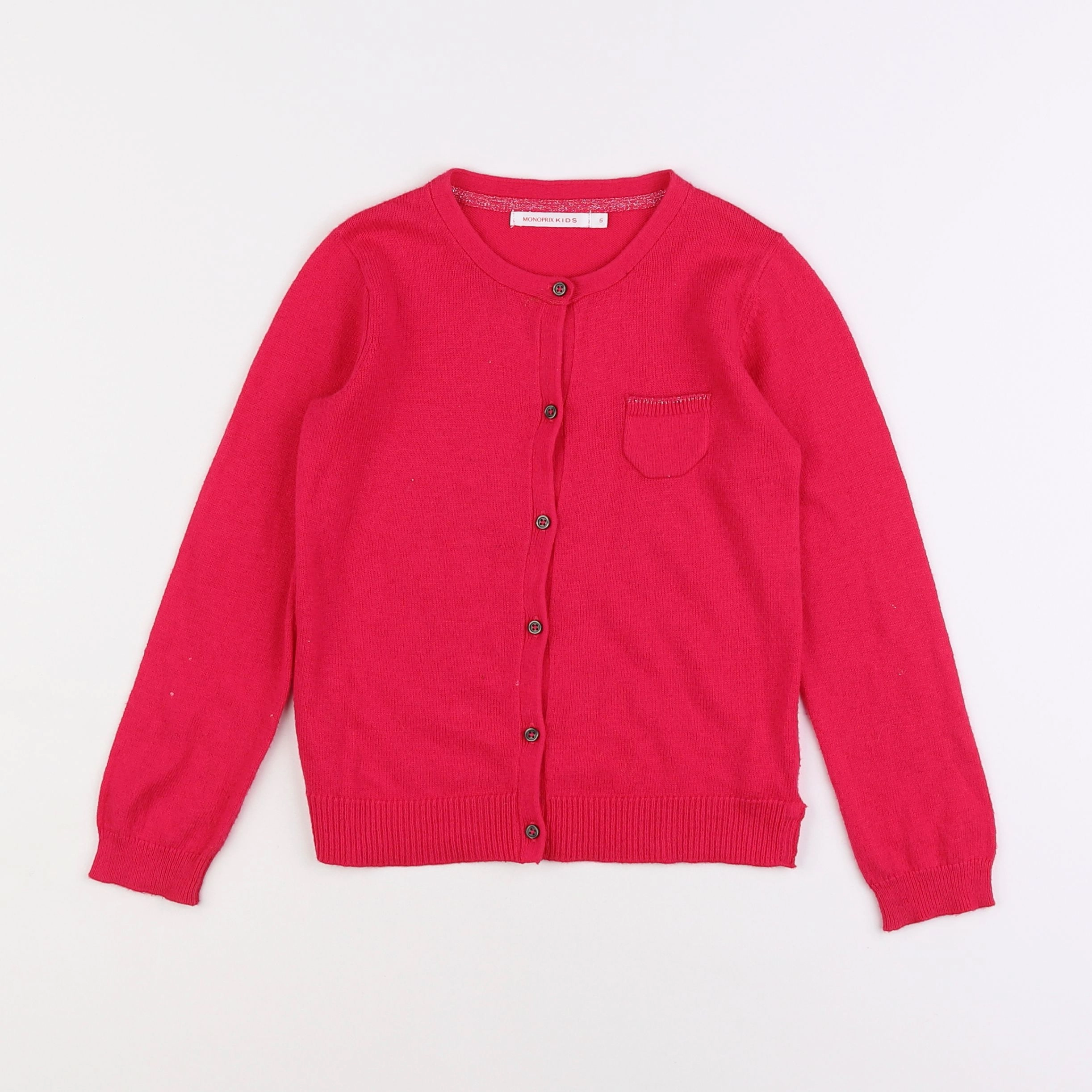 Monoprix - gilet rose - 5 ans