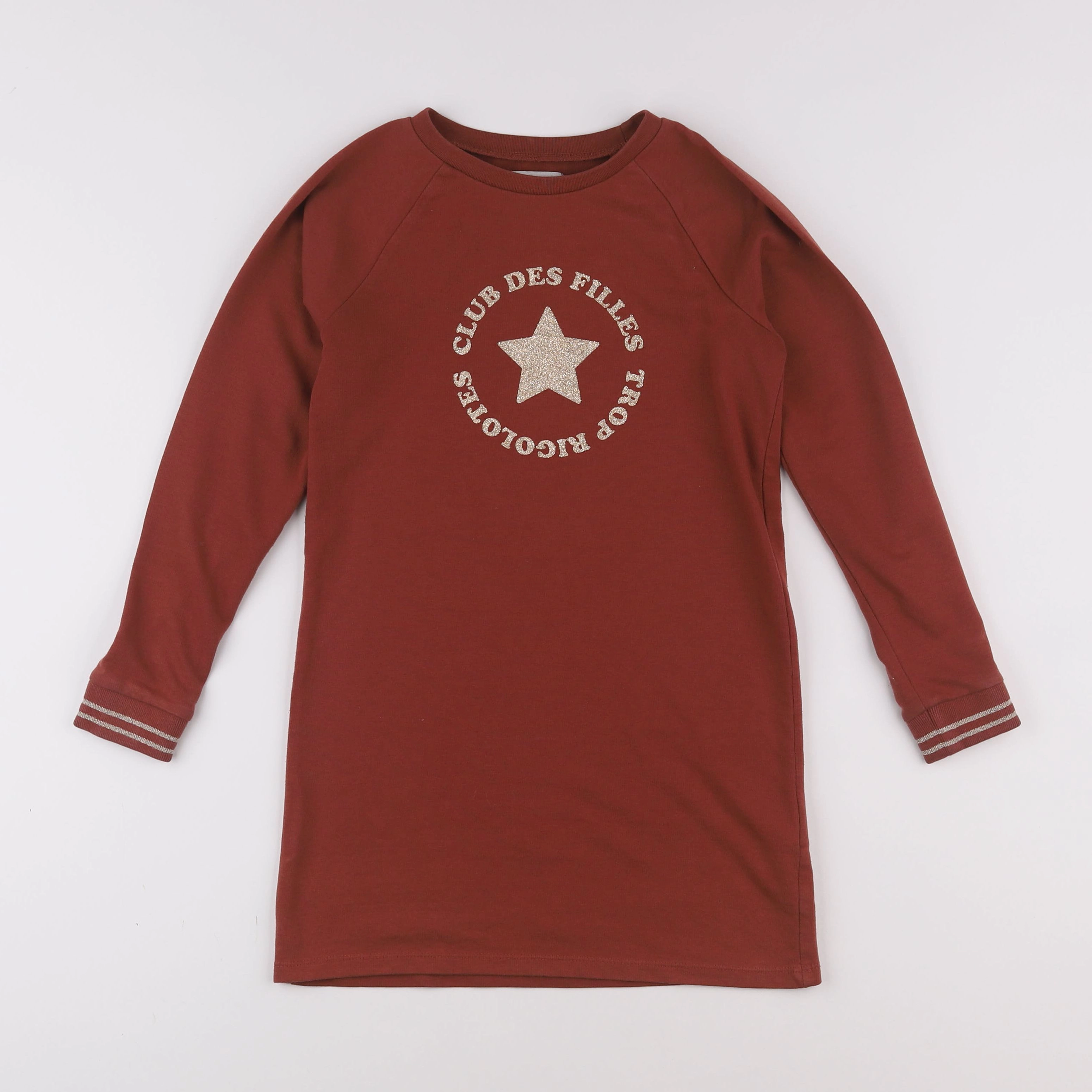 Vertbaudet - robe marron - 8 ans