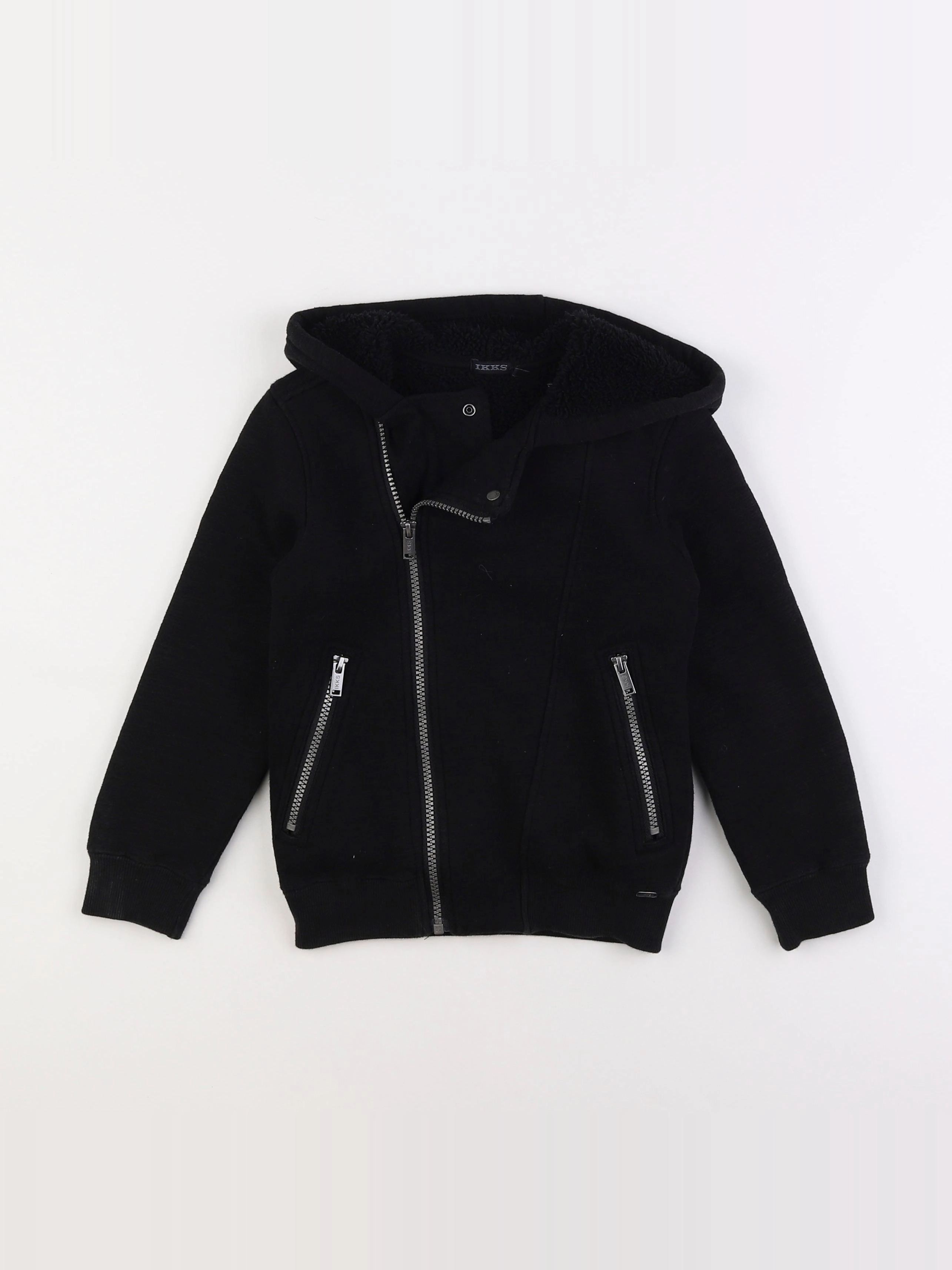 IKKS - sweat imprimé au dos noir - 6 ans