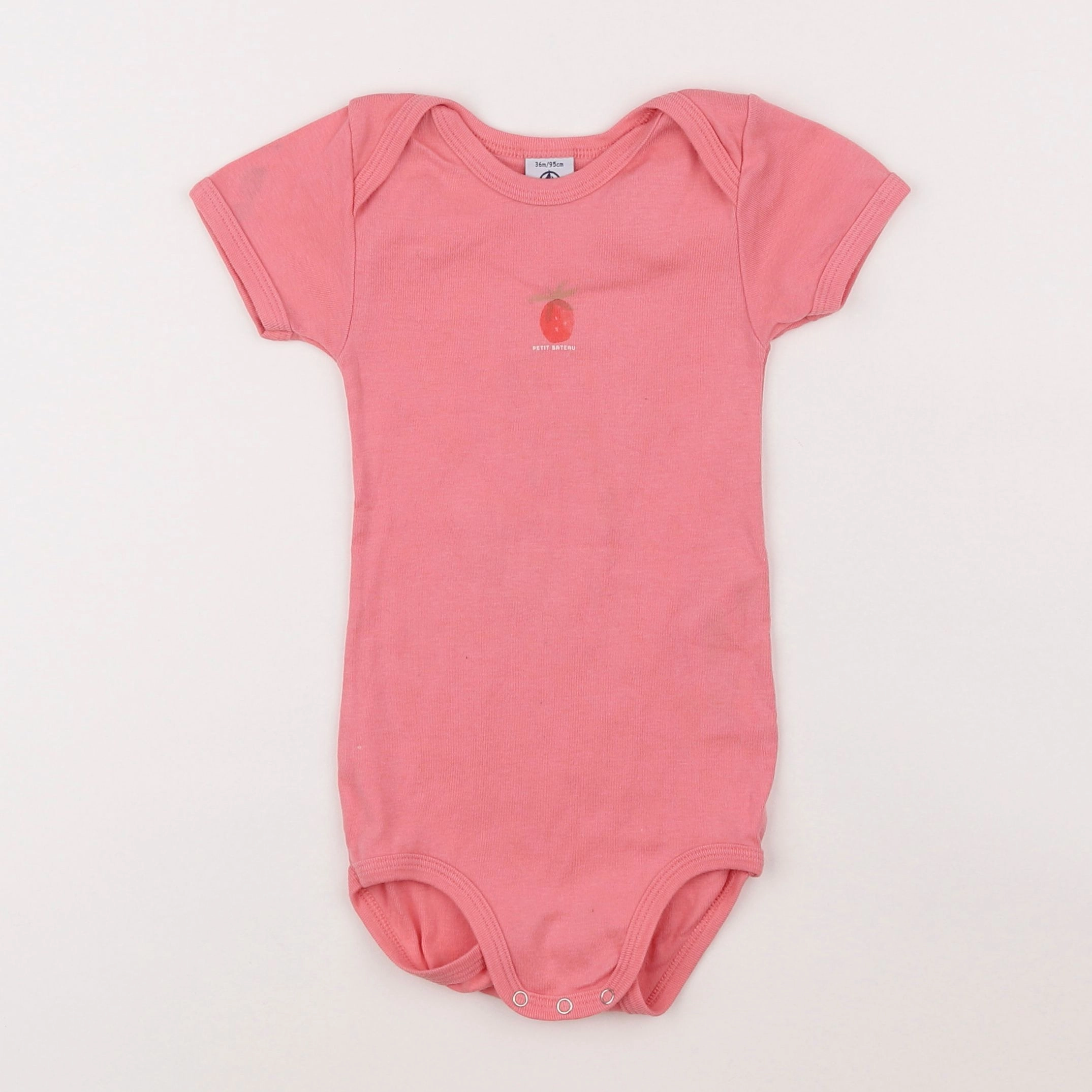 Petit Bateau - body rose - 3 ans