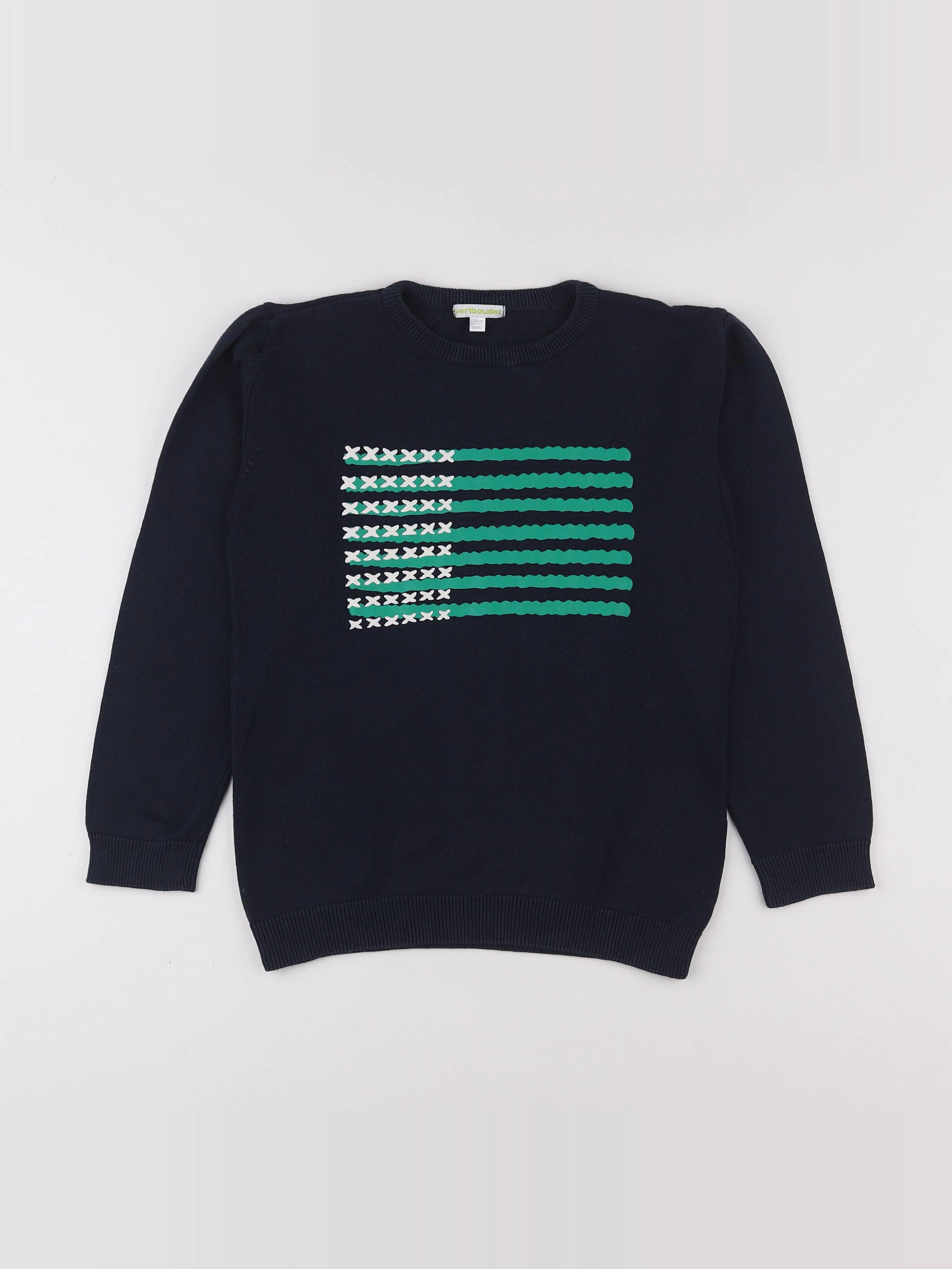 Vertbaudet - pull bleu - 10 ans