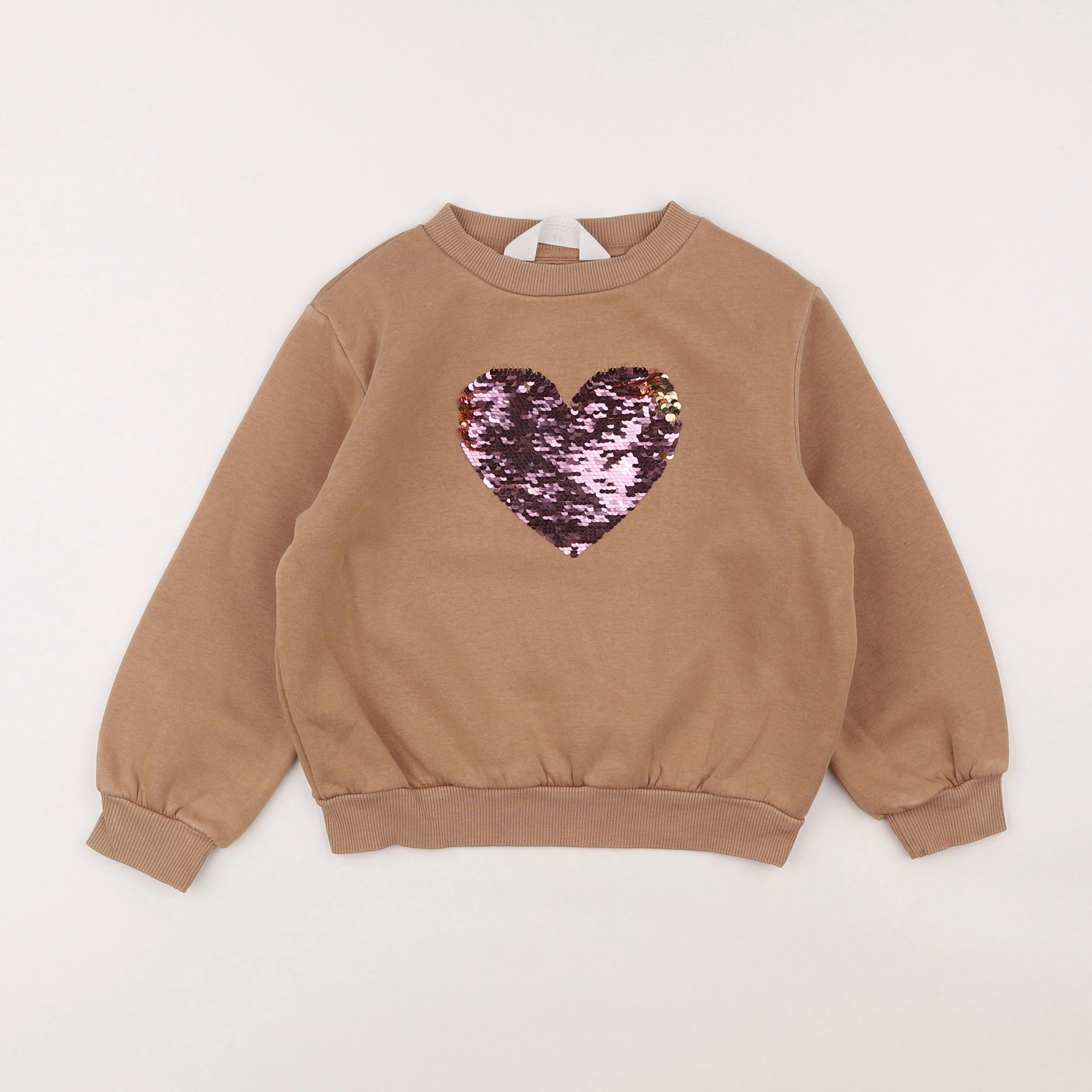 H&M - sweat marron - 4/6 ans