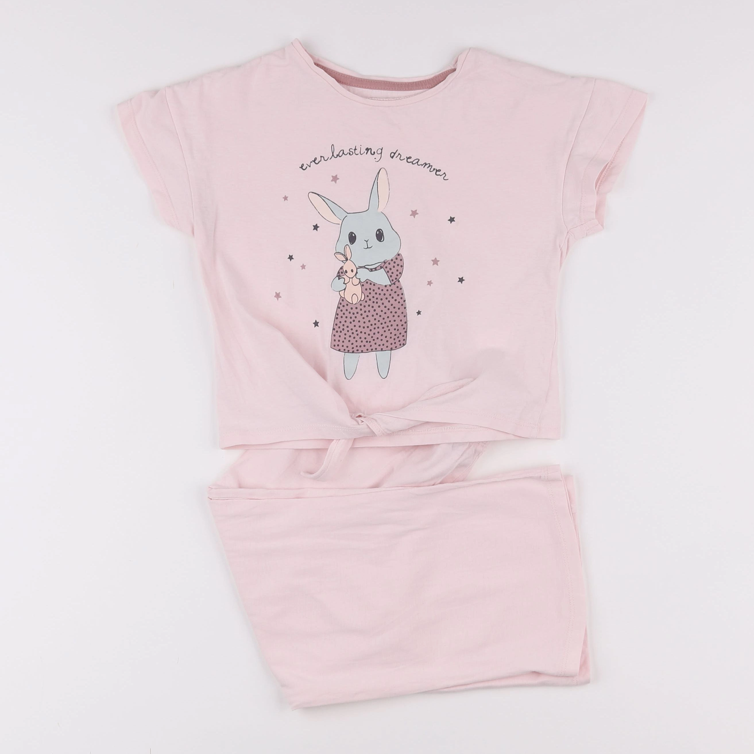 Vertbaudet - pyjama coton rose - 5 ans