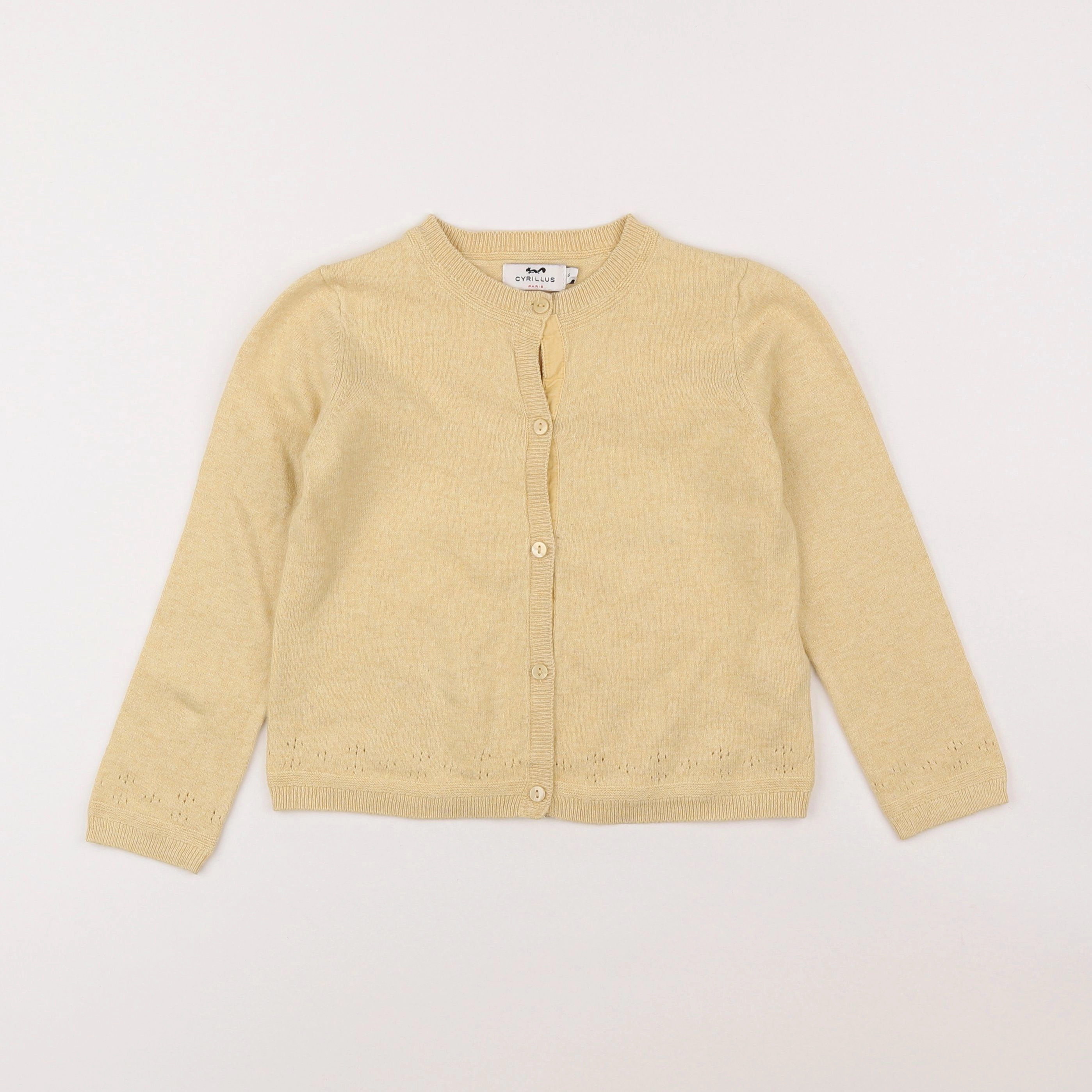 Cyrillus - gilet jaune - 6 ans