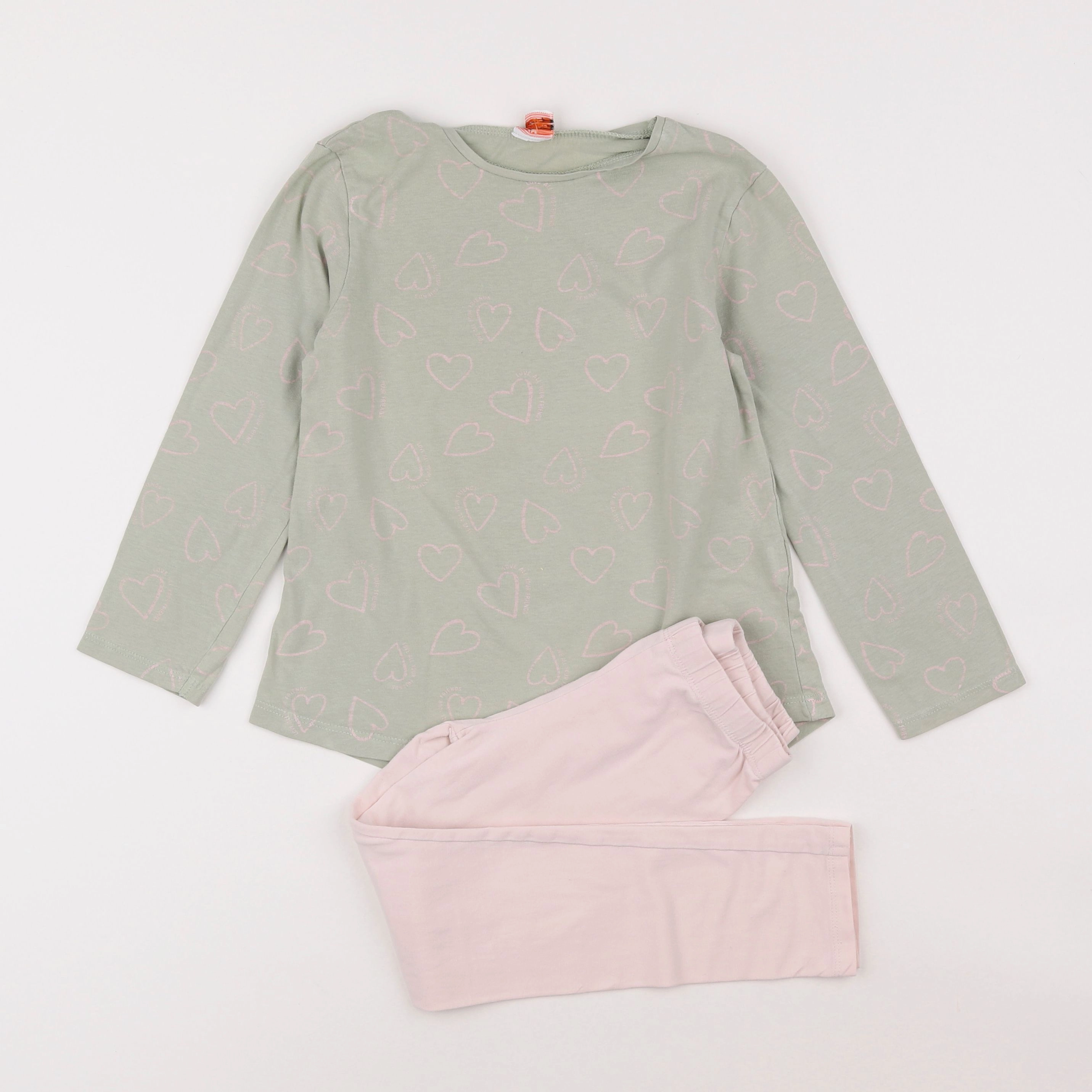 Tape à l'oeil - pyjama coton rose, vert - 6 ans