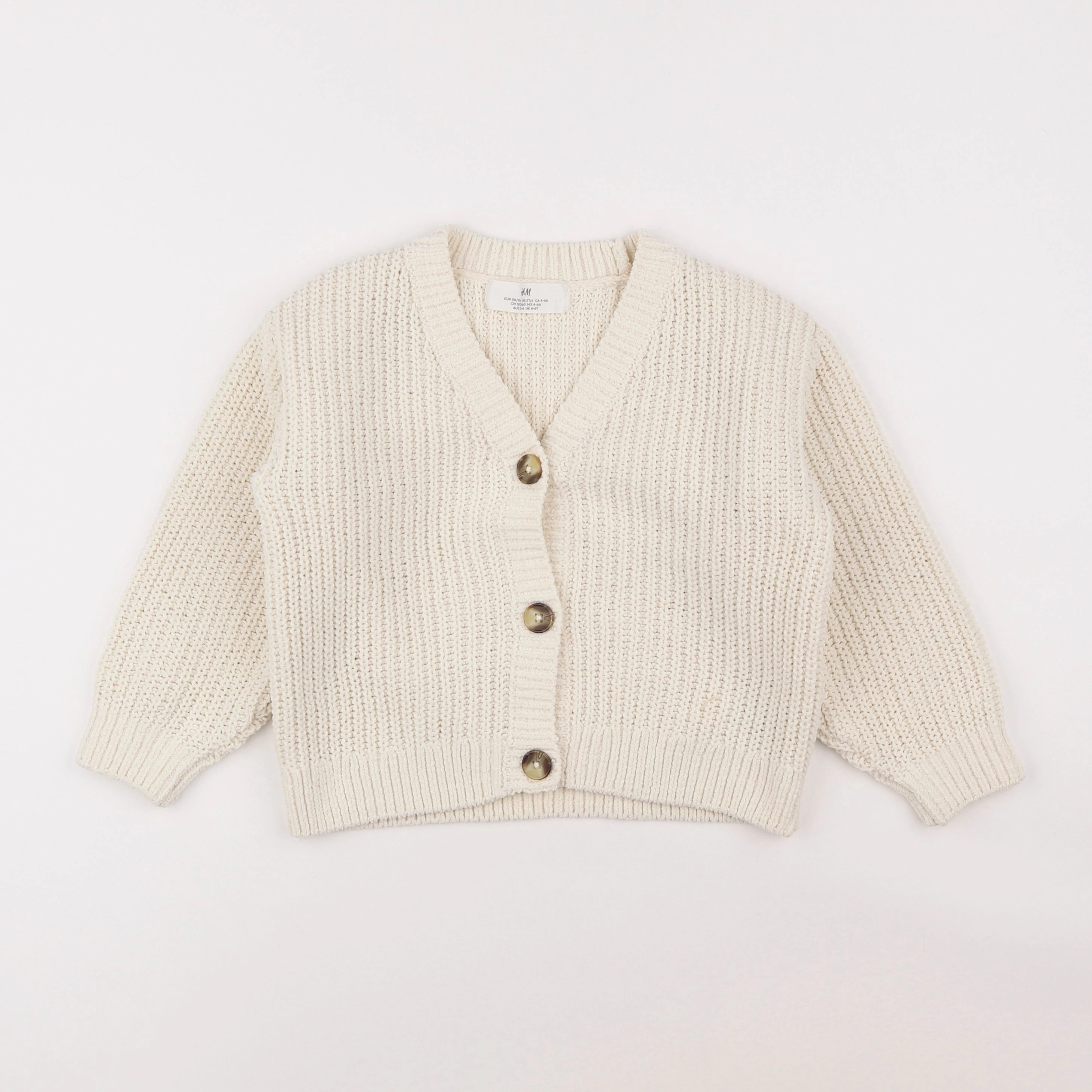 H&M - pull beige - 4/6 ans